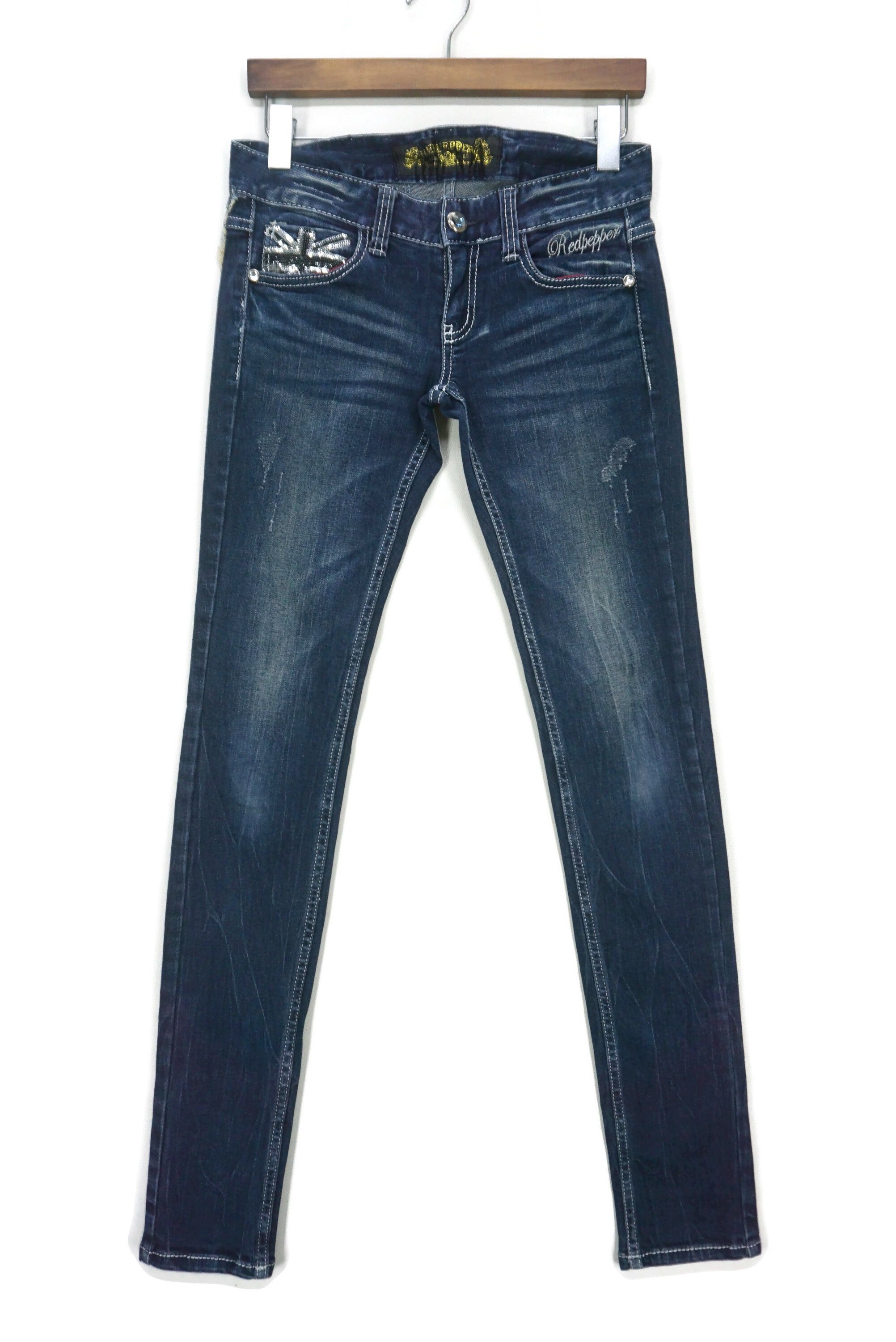 Japanese Brand Red Pepper Jeans Size 25 fit W29xL32.5 Low-Rise Skinny Size 25" / US 0 / IT 36 - 2 Thumbnail