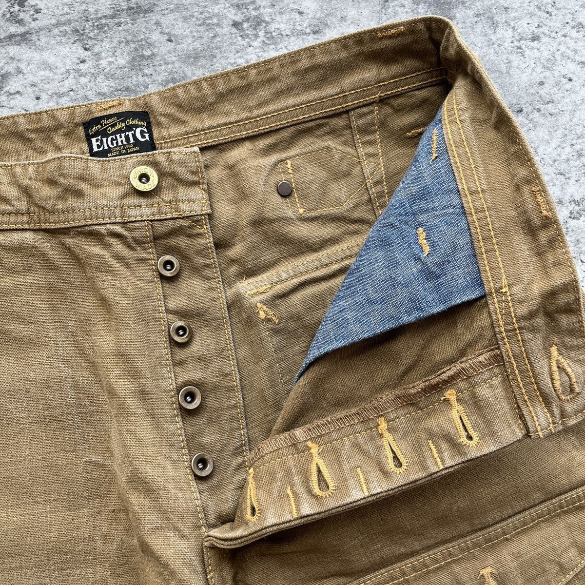 Carhartt × EIGHT-G × Japanese Brand Eight’G Carpenter Heavy Canvas Pants Size US 34 / EU 50 - 7 Thumbnail