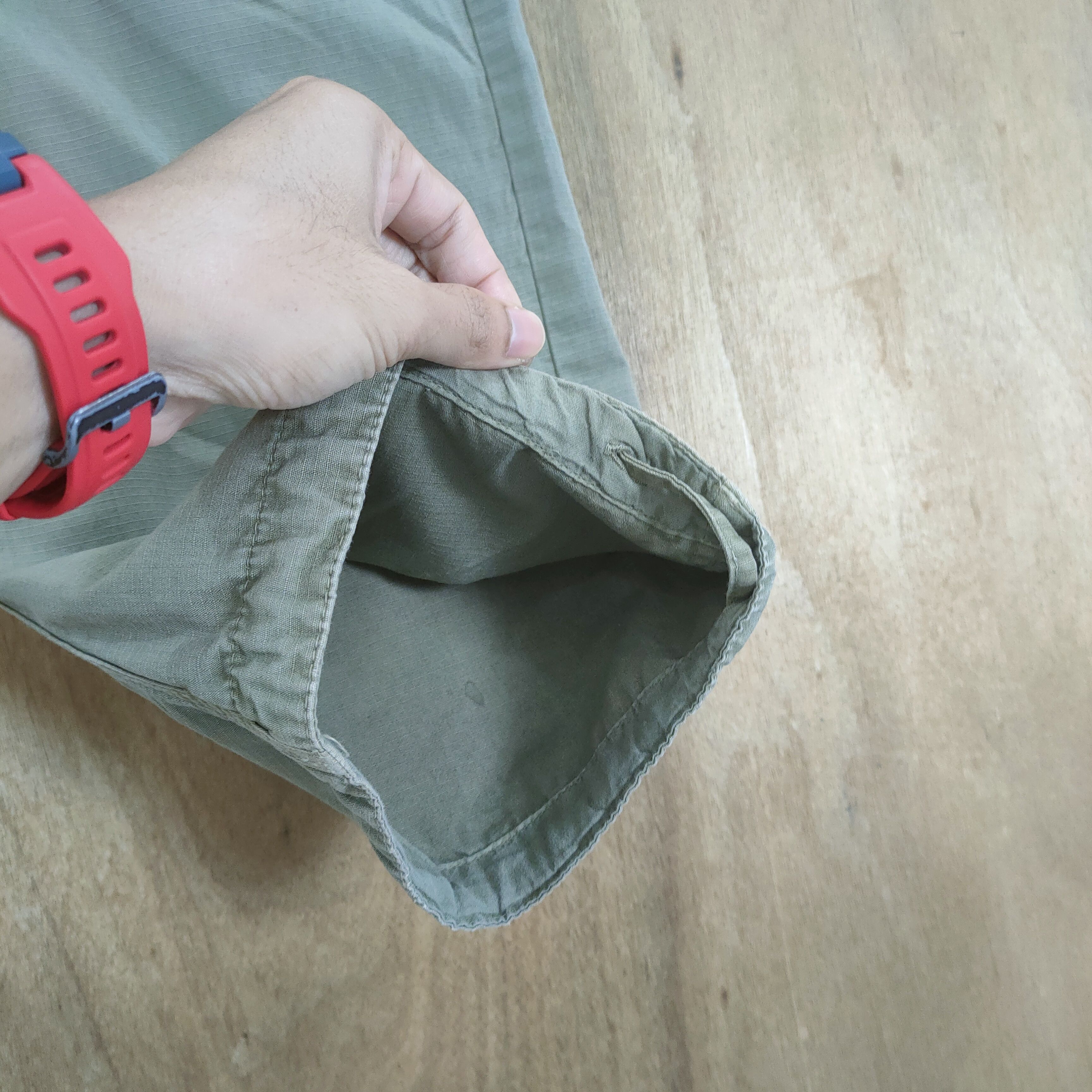 Japanese Brand VINTAGE 55D TWIS LEG FADED CARGO PANTS Size US 30 / EU 46 - 7 Thumbnail