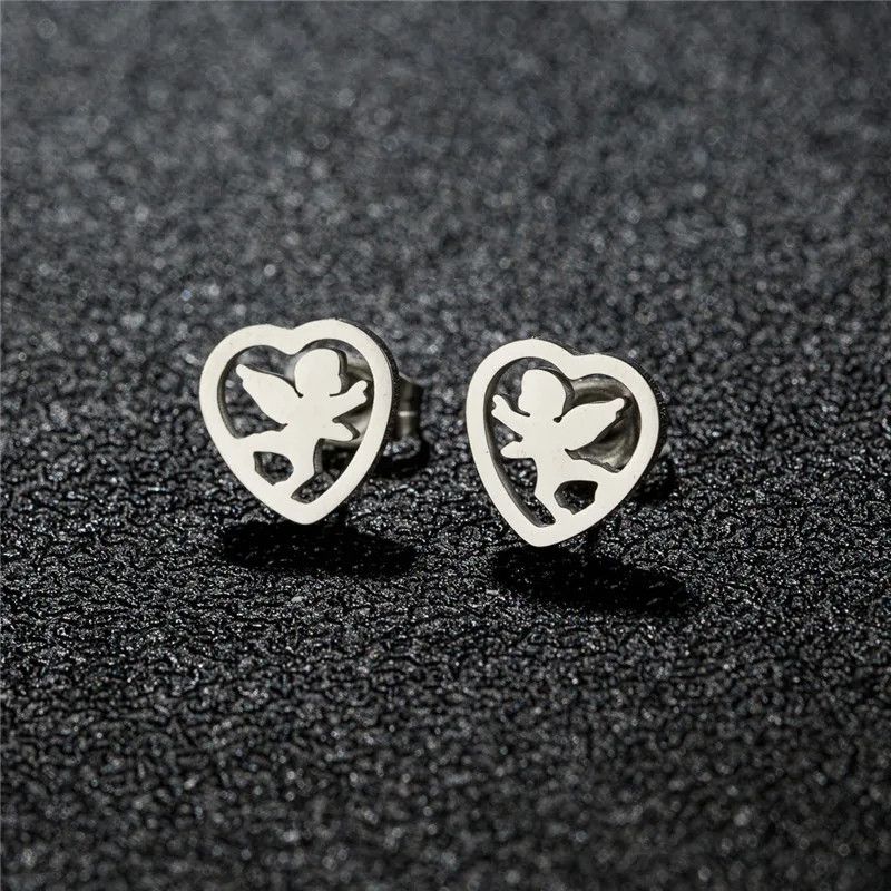 Jewelry Mini Romantic Cupid Earrings Charm Earring Gift Size ONE SIZE - 1 Thumbnail
