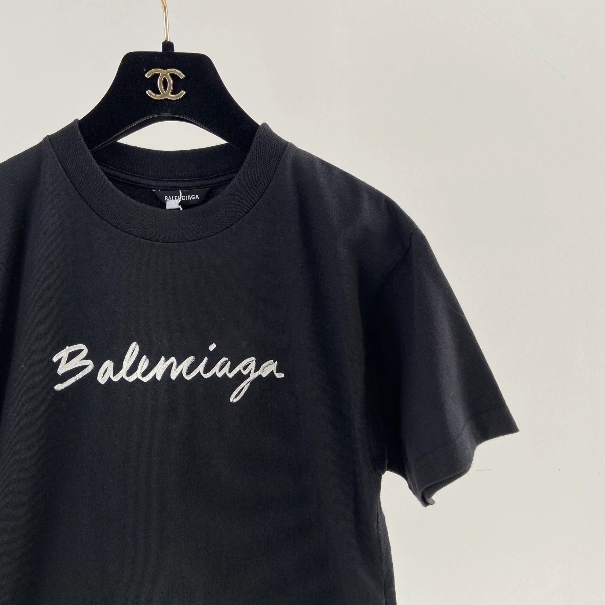 Balenciaga Balenciaga Black Letter Logo T-Shirt 10Y Size XXS / US 00 / IT 34 - 3 Thumbnail
