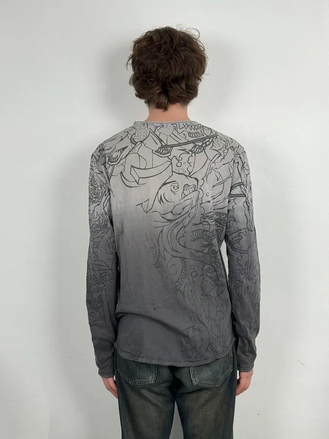 Marithe + Francois Girbaud 2000s Marithé + François Girbaud Faded Grey Tagged Longsleeves Size US M / EU 48-50 / 2 - 3 Thumbnail