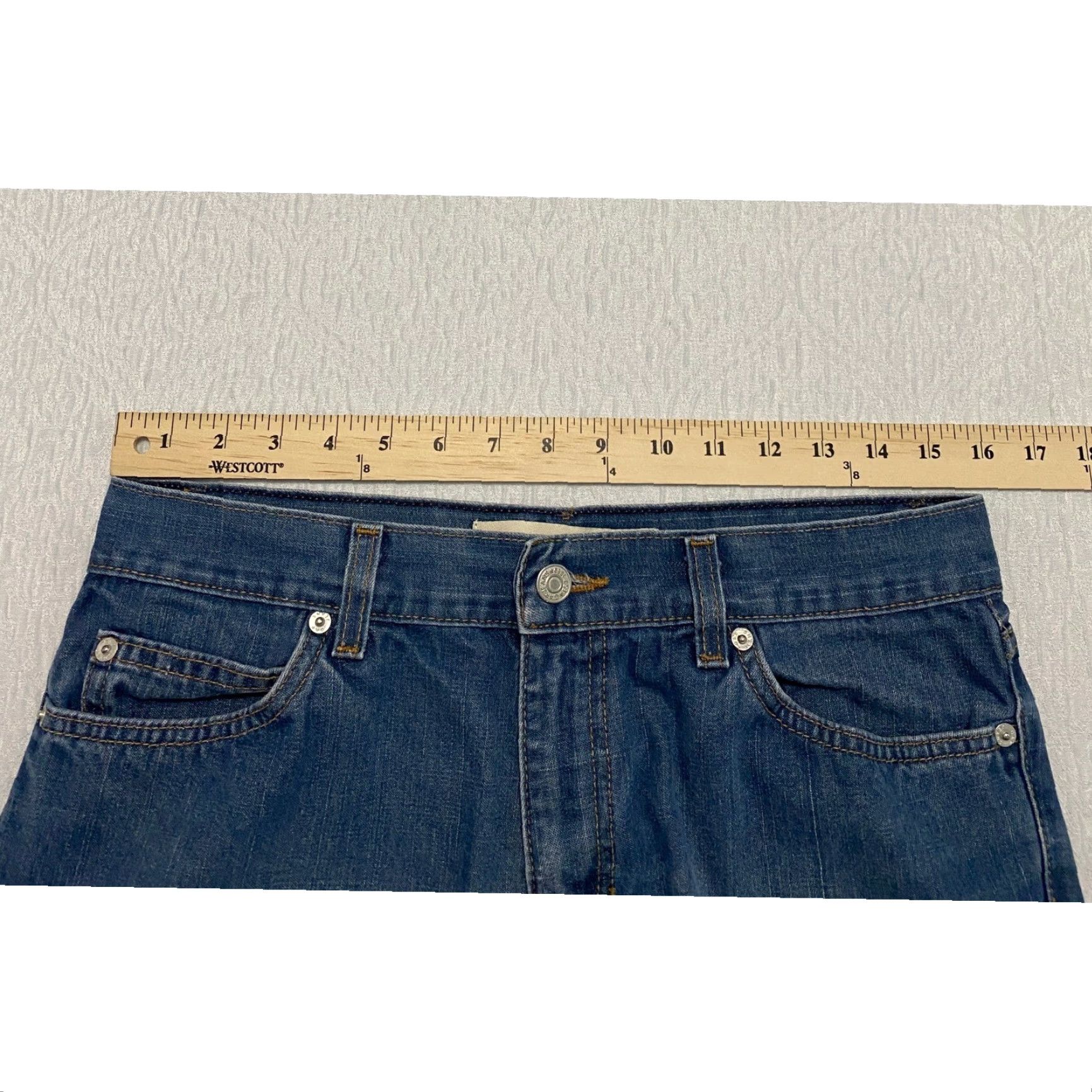 Gap VINTAGE Gap Jeans Straight Women Size 10 Blue 100% Cotton Denim Mid Rise 5-Pocket Design Button Zip Regular fit Adult Womens Jeans Size 32" / US 10 / IT 46 - 5 Thumbnail