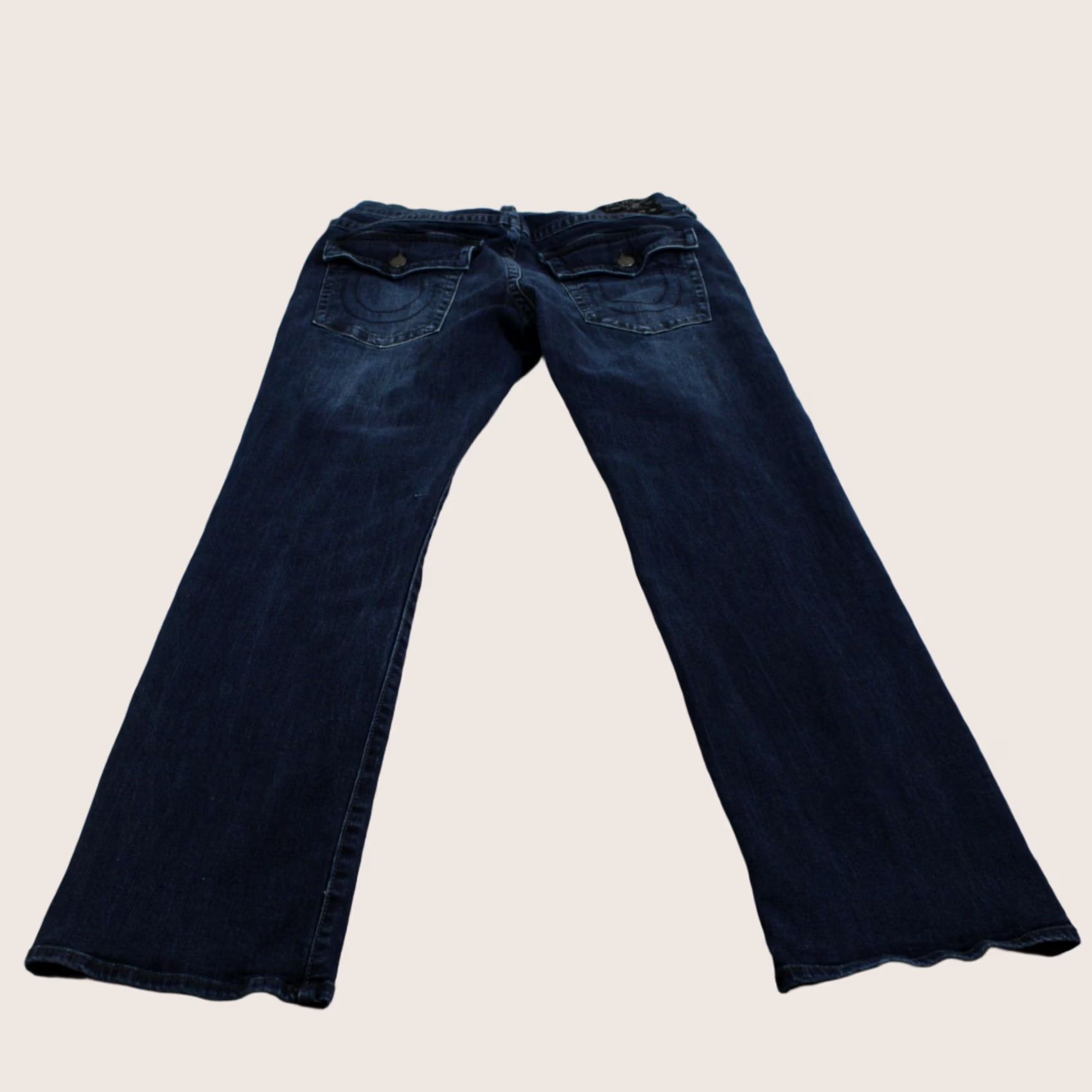 True Religion True Religion Ricky Relaxed Straight Jean Men 32x34 Dark Wash Blue Denim 90s Y2K Size US 32 / EU 48 - 1 Thumbnail