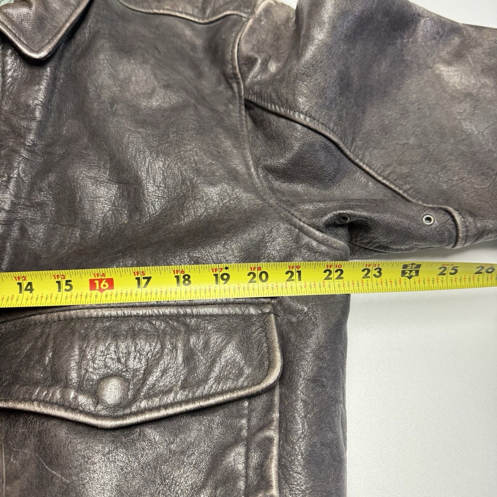 Aeropostale Vintage Aeropostale Jacket Men 40 Brown Leather Flight Compa Size US M / EU 48-50 / 2 - 14 Thumbnail