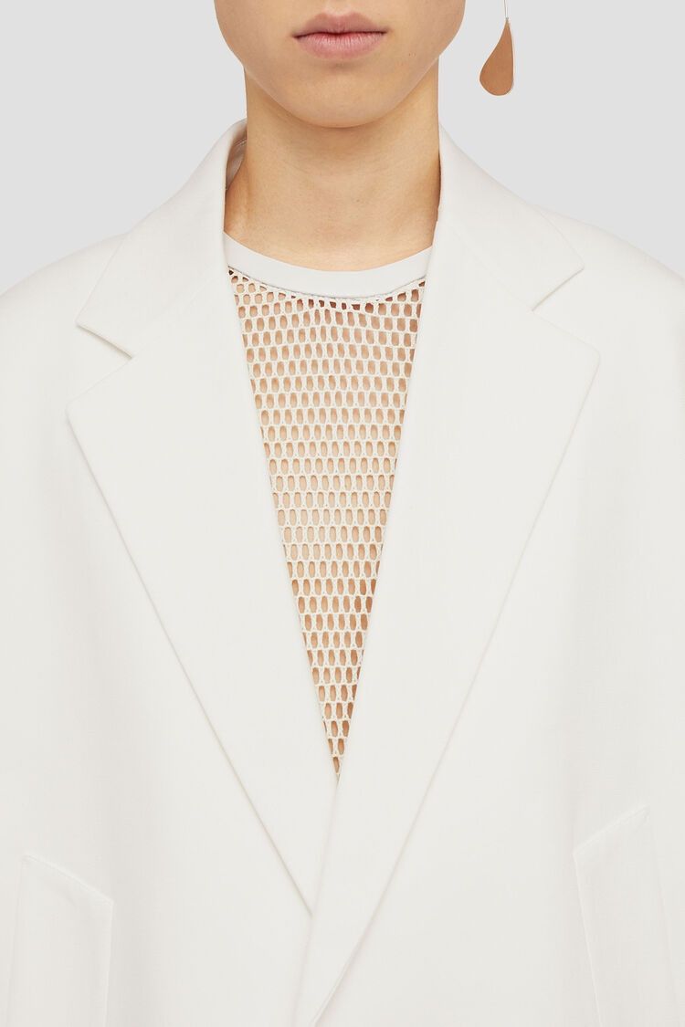 Jil Sander o1w1db10825 Deconstructed Jacket in Coconut Size US S / EU 44-46 / 1 - 5 Thumbnail