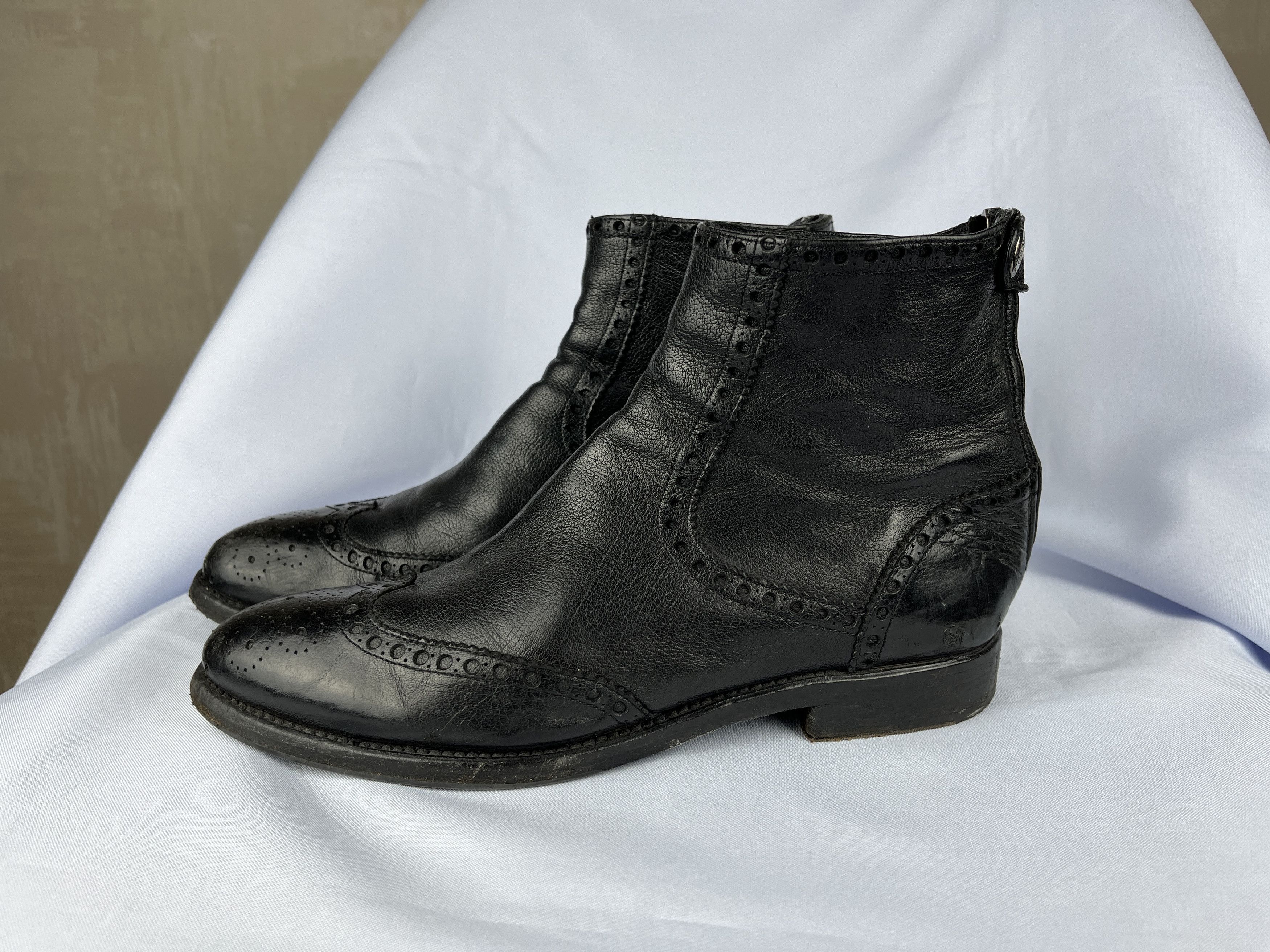 Alberto Fasciani × Leather Alberto Fasciani Ankle Zip Leather Boots Size 39.5 UK 5.5 Size US 6.5 / EU 39-40 - 1 Thumbnail