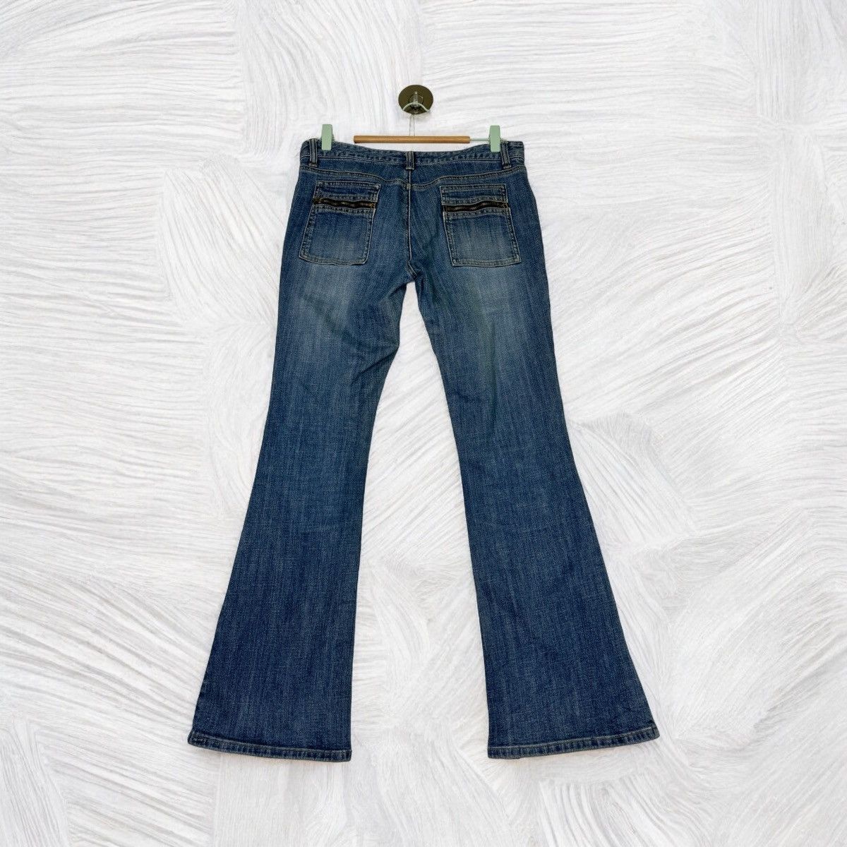 Hysteric Glamour × If Six Was Nine × Japanese Brand FLARE ORIRIN BUSH PANT BOOT CUT DISTRESSED DENIM Size US 30 / EU 46 - 2 Thumbnail