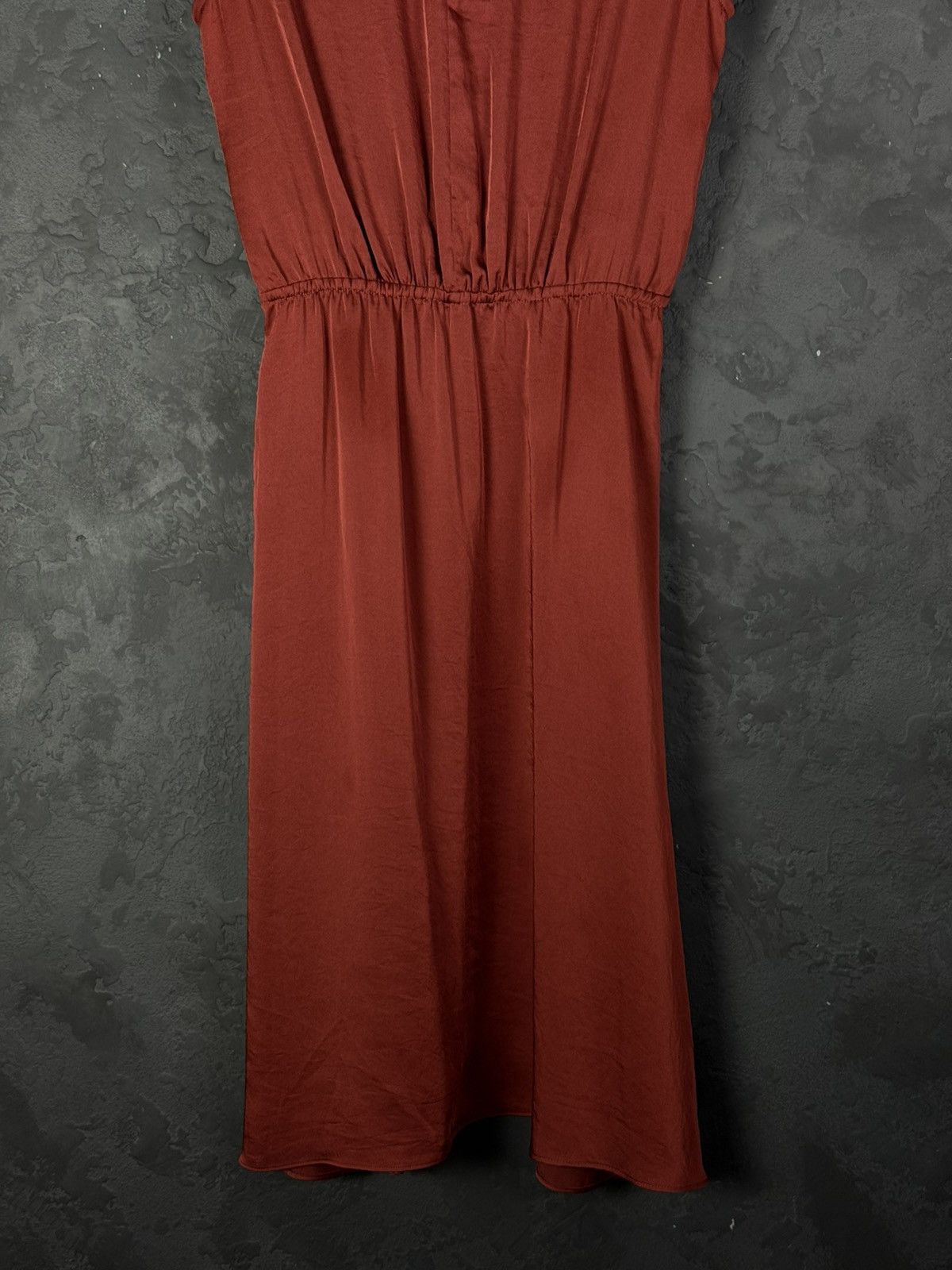 Isabel Marant Isabel Marant Etoile Burgundy Midi Dress With Sleeves Size XS / US 0-2 / IT 36-38 - 13 Thumbnail