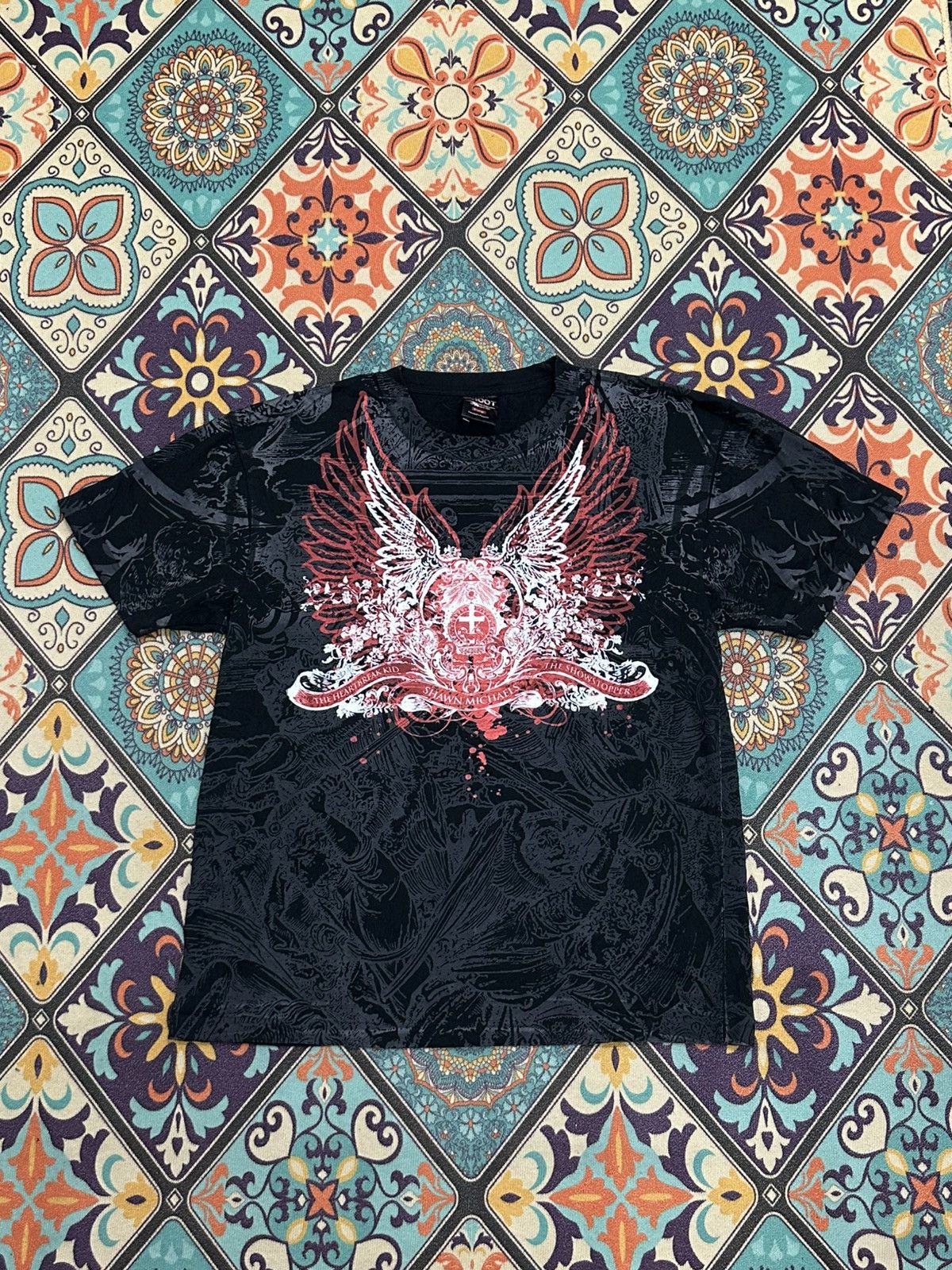 Vintage Vintage 2007 Shawn Michaels WWE All Print Over Tee Size US L / EU 52-54 / 3 - 13 Thumbnail