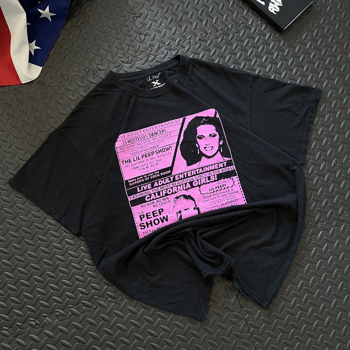 Lil Peep t shirt lil peep x alien body y2k Size US XL / EU 56 / 4 - 2 Thumbnail