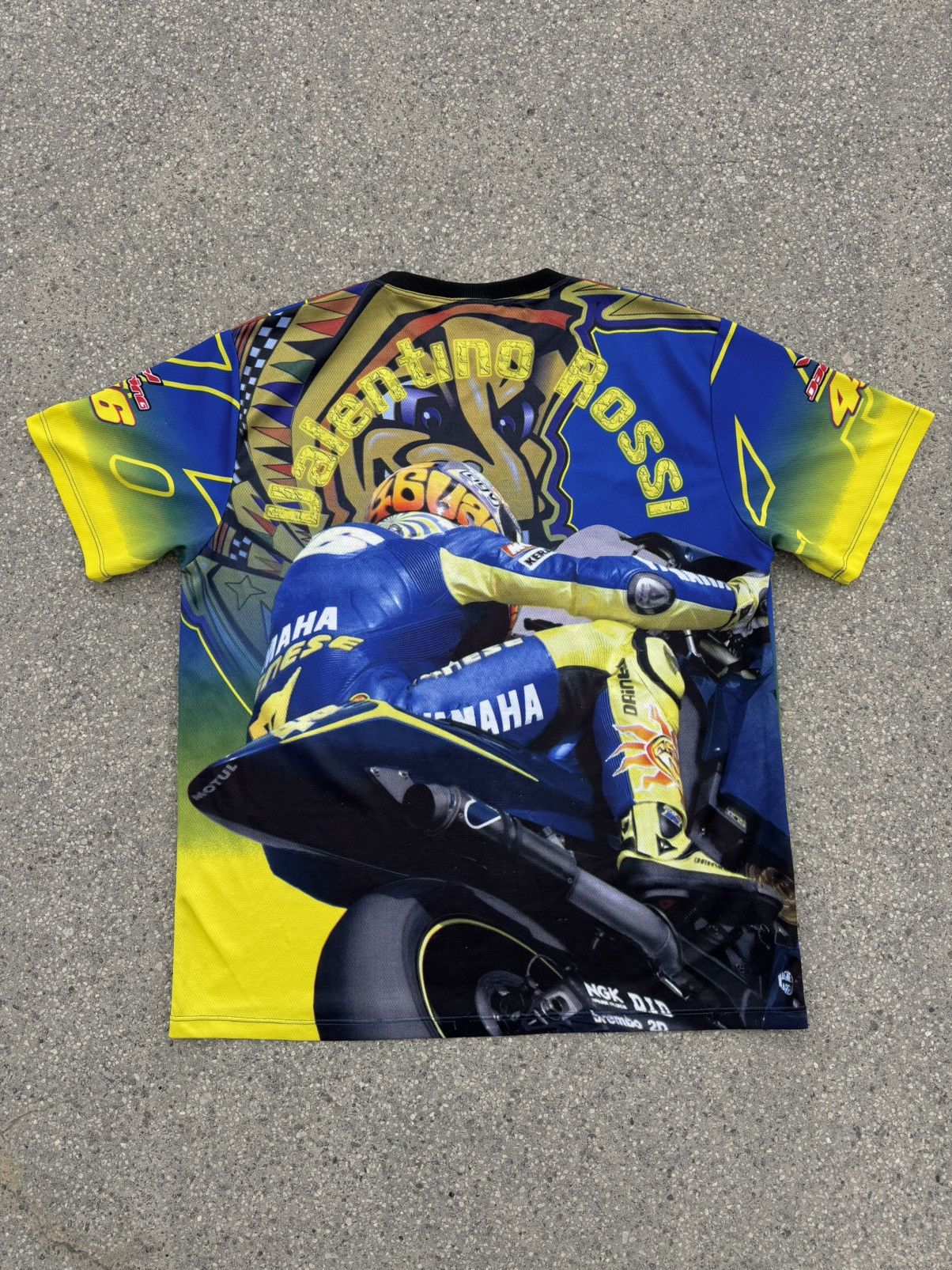 Other Vintage Valentino Rossi Moto GP Yamaha Racing Tee Size US XL / EU 56 / 4 - 2 Thumbnail