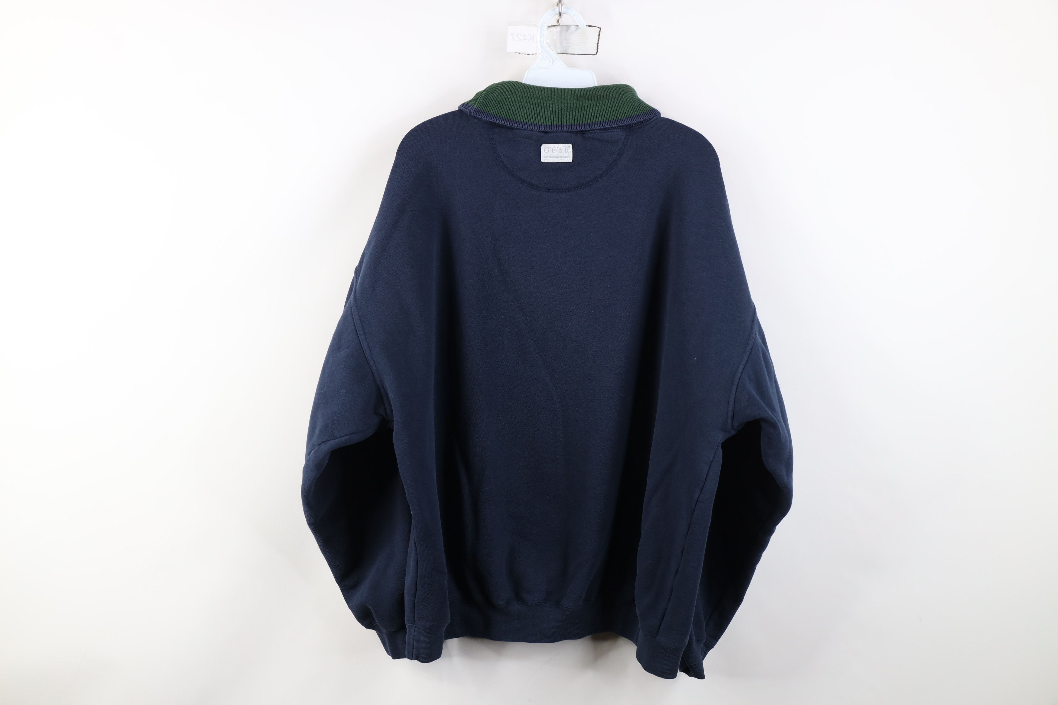 Vintage Vintage 90s Streetwear Alaska Turtleneck Sweatshirt Blue Size XL / US 12-14 / IT 48-50 - 13 Thumbnail