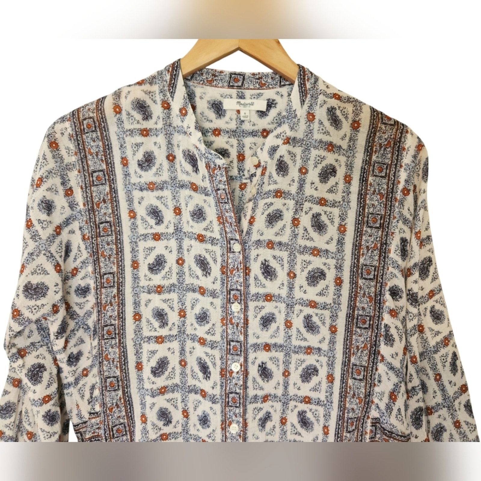 Madewell Madewell Picnic Paisley Boho print tunic top Small Size S / US 4 / IT 40 - 7 Thumbnail