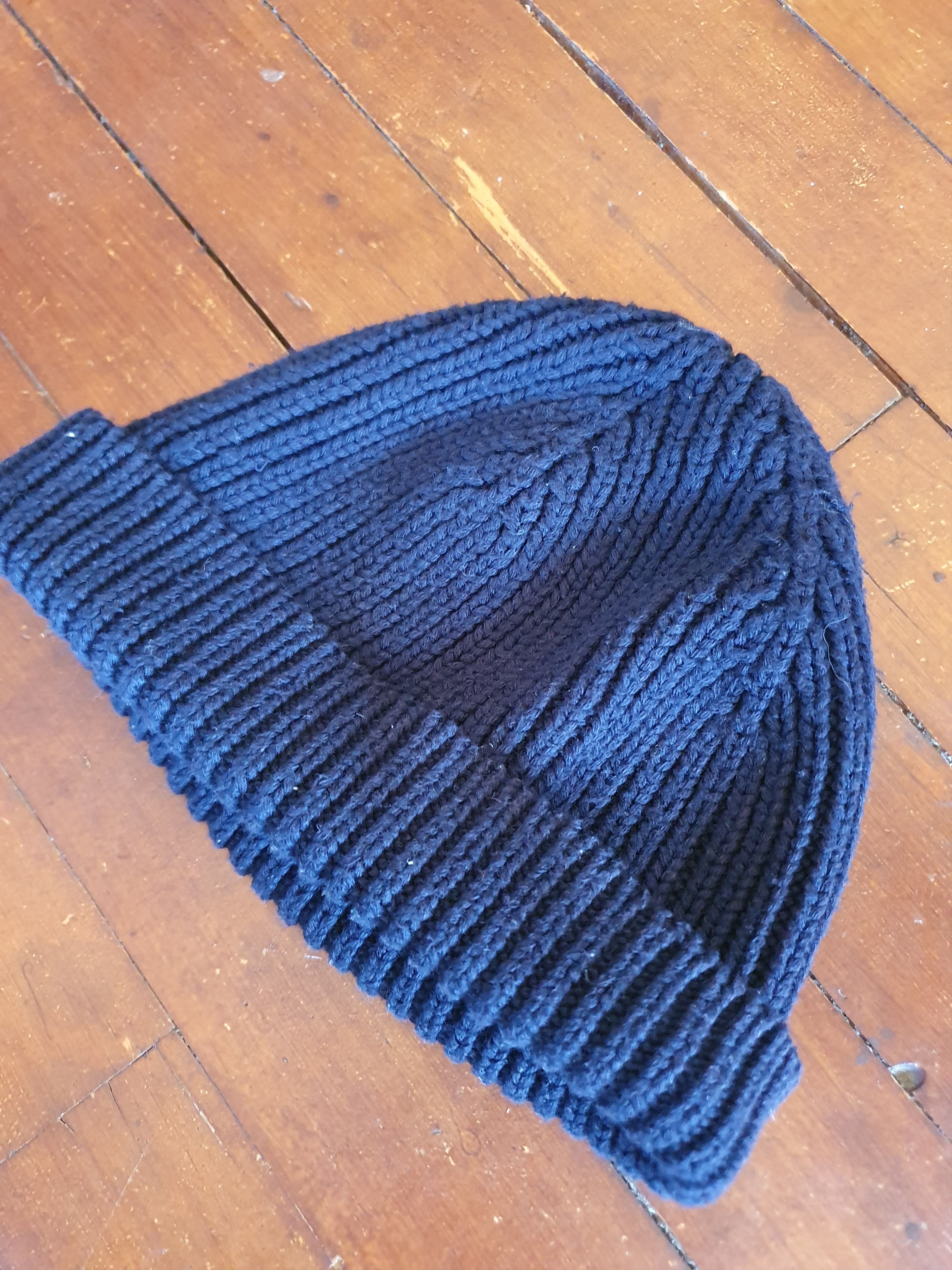 Petit Bateau Petit Bateau Sailor Beanie Navy Blue Cuffed Wool Blend hat Size ONE SIZE - 8 Thumbnail