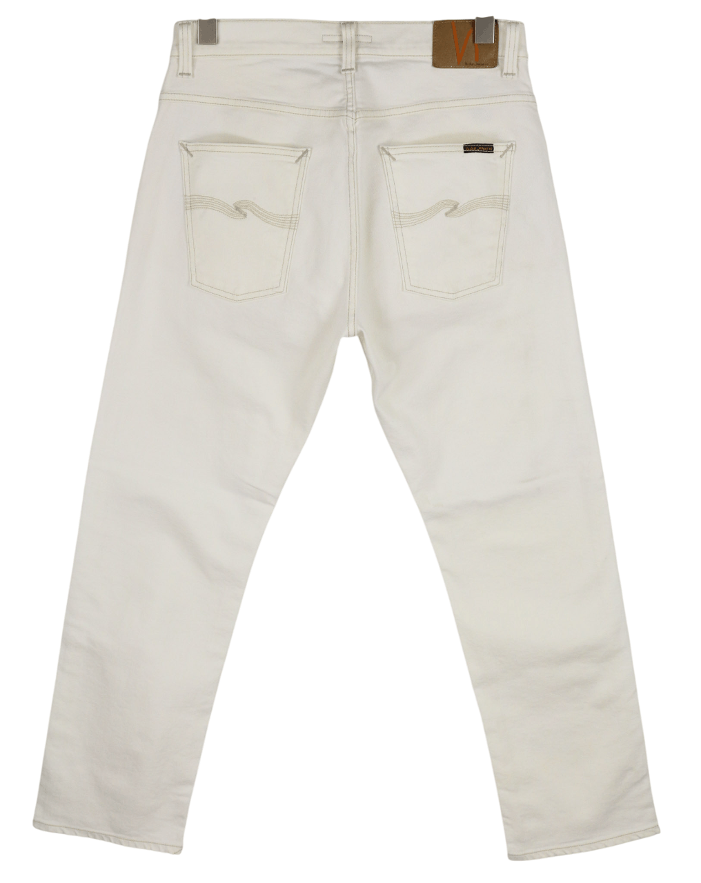 Nudie Jeans SLEEPY SIXTEN W30/L30 Ecru Denim Straight 82679 Size US 30 / EU 46 - 2 Thumbnail