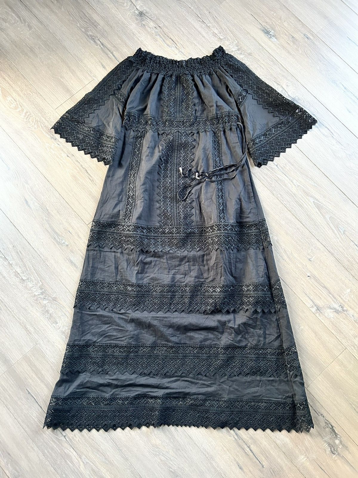 Charo Ruiz Charo Ruiz black maxi cotton dress M Size M / US 6-8 / IT 42-44 - 1 Thumbnail