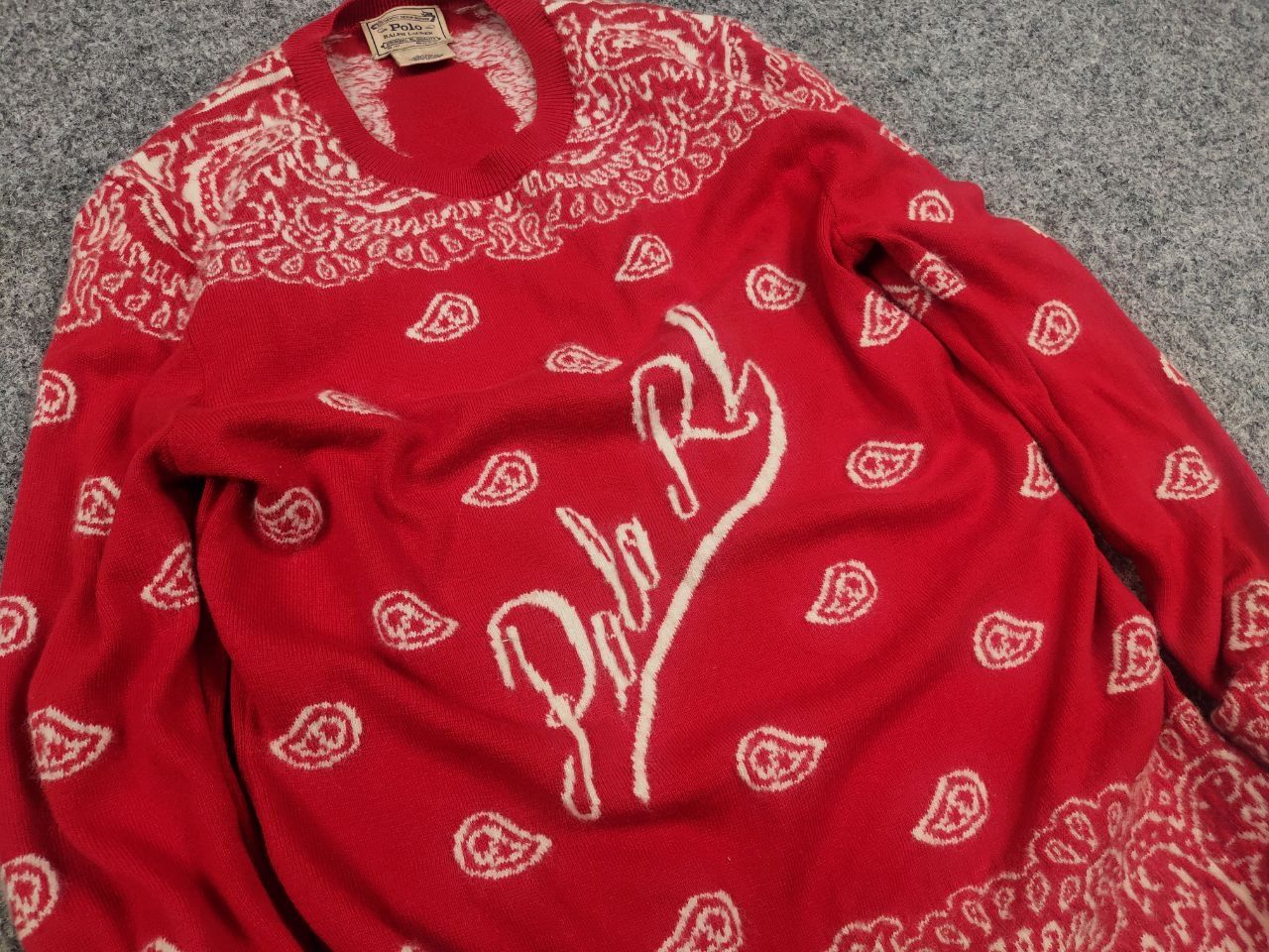 Polo Ralph Lauren Polo Ralph Lauren Paisley Knit Wool Blend Pullover Sweater Size S / US 4 / IT 40 - 6 Thumbnail