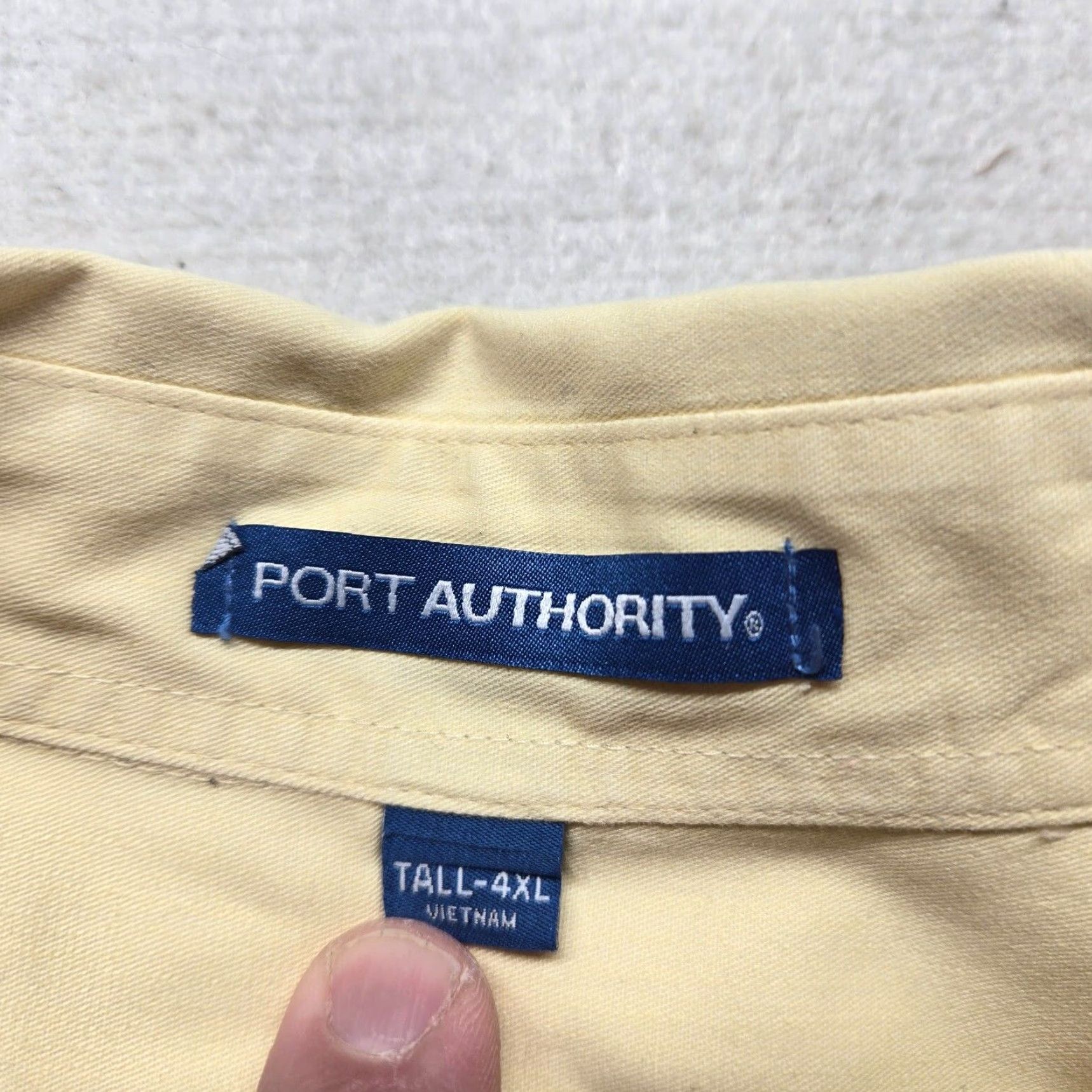 Logo 7 First Team Roanoke Virginia VA Shirt 4XLT Tall Mens Yellow Logo Button Up Long Sleeve Size US XXL / EU 58 / 5 - 3 Thumbnail