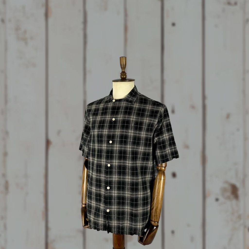 Allsaints AllSaints Mens Casual Shirt L Multicolor Cotton Stretch Short Sleeve Button-Up Shirt Size US L / EU 52-54 / 3 - 1 Thumbnail