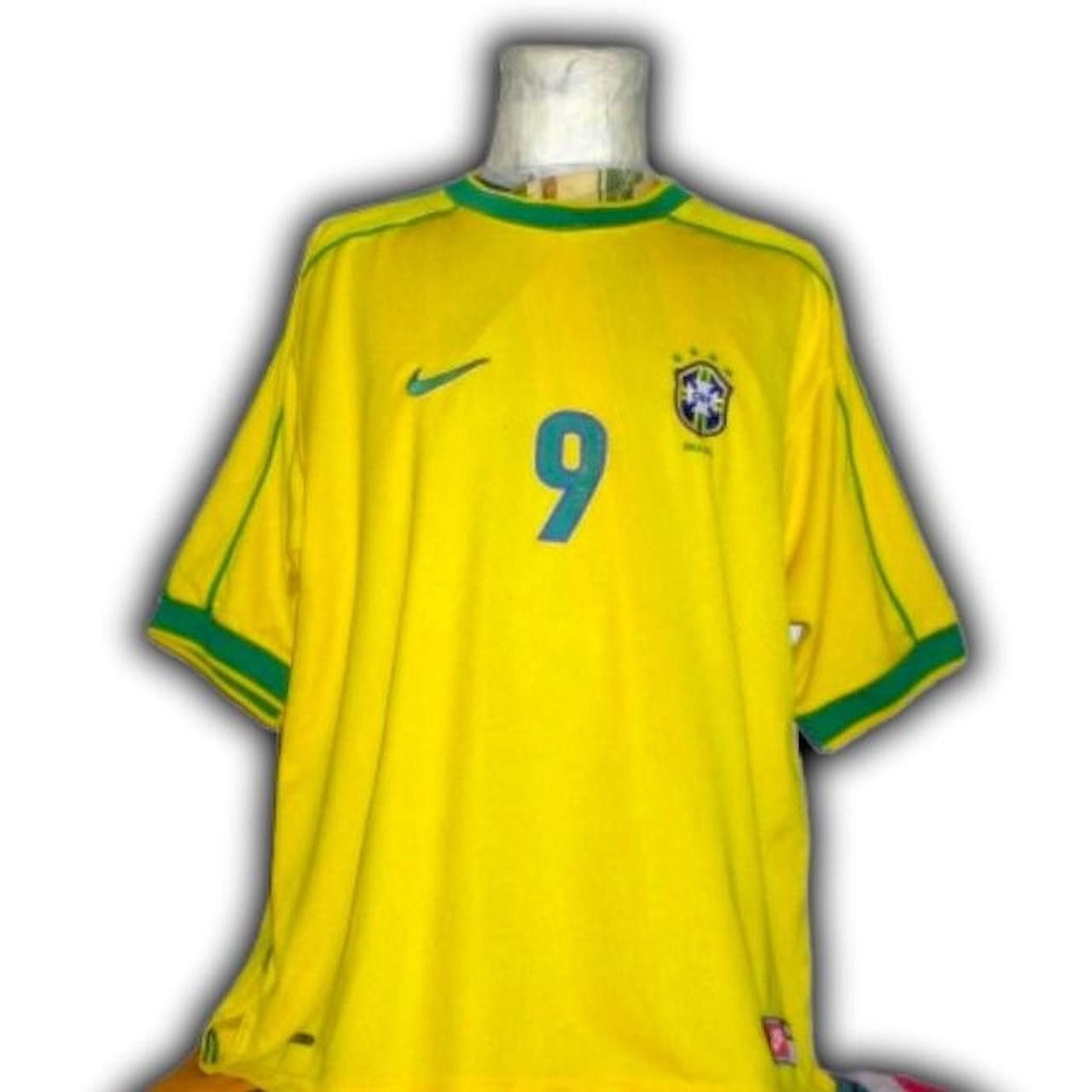 Nike Fc Brazil 1998 1999 Home Shirt Jersey ronaldo Size US XL / EU 56 / 4 - 1 Thumbnail