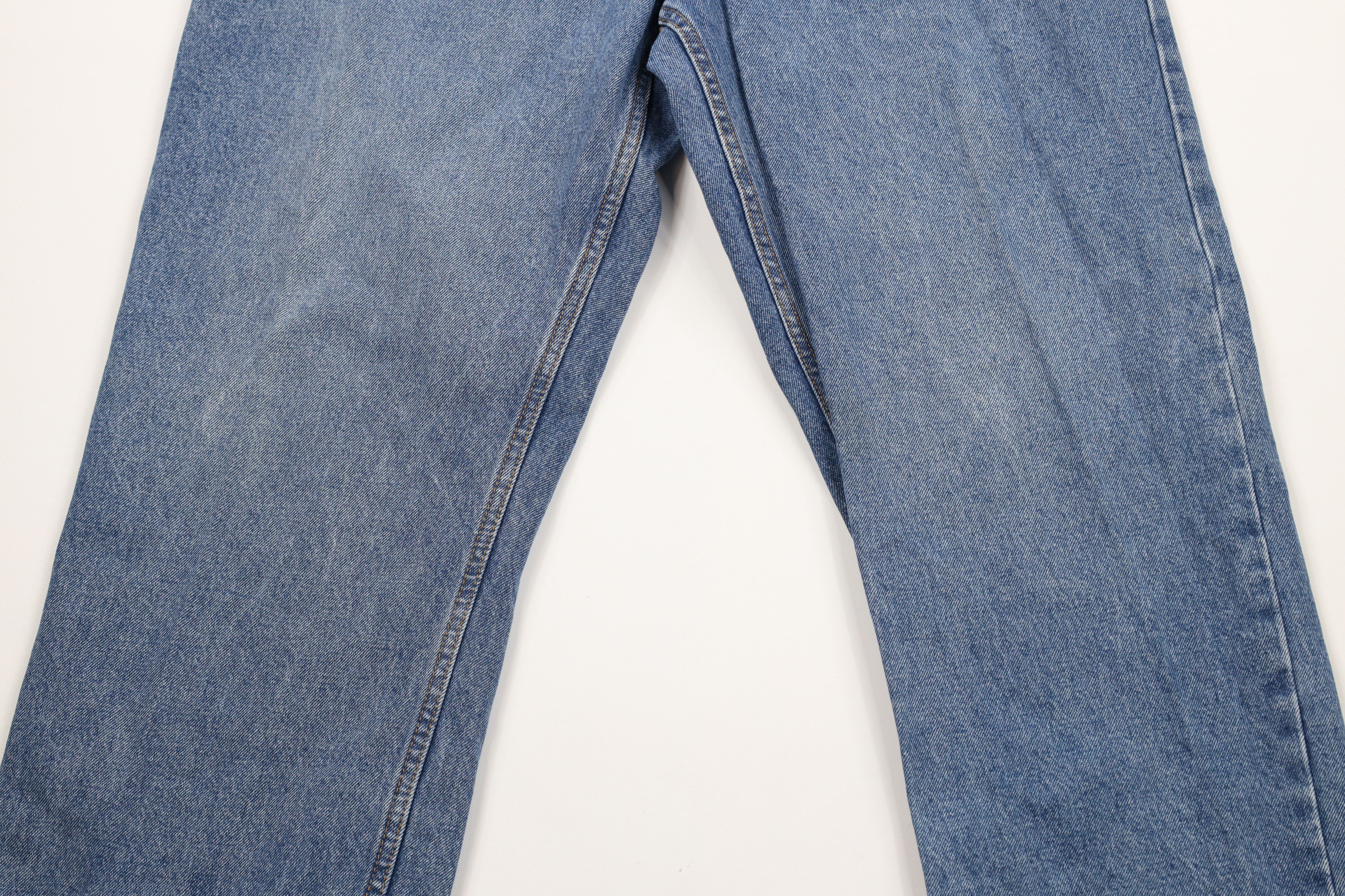 Vintage 90s Perry Ellis Baggy Fit Wide Leg Denim Jeans Blue