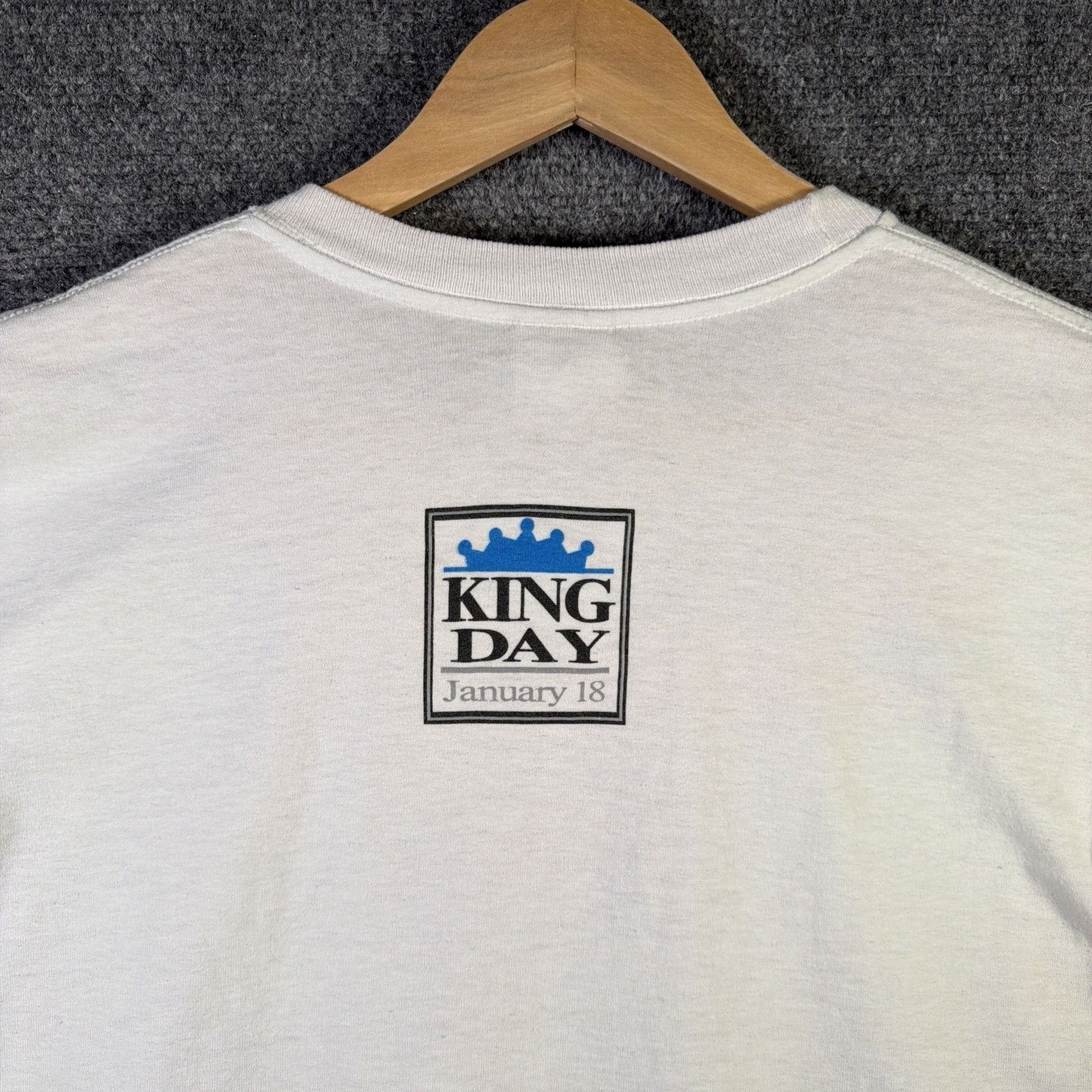 Vintage Vintage Martin Luther King Shirt Mens Large White 90s AOP Size US L / EU 52-54 / 3 - 8 Thumbnail