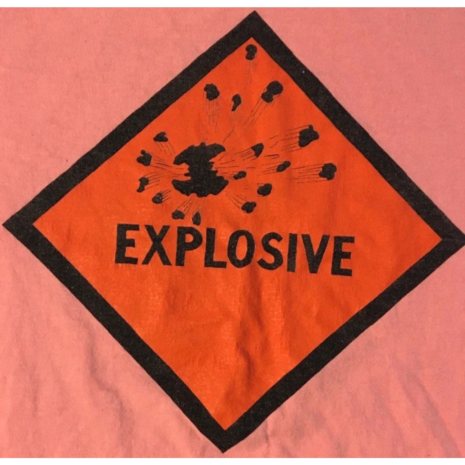 Vintage VINTAGE Explosive 80s Faded Shirt L USA Funny Surf Skate Grunge Punk Pocket Single Stitch T-Shirt Men Pink Size US L / EU 52-54 / 3 - 3 Thumbnail