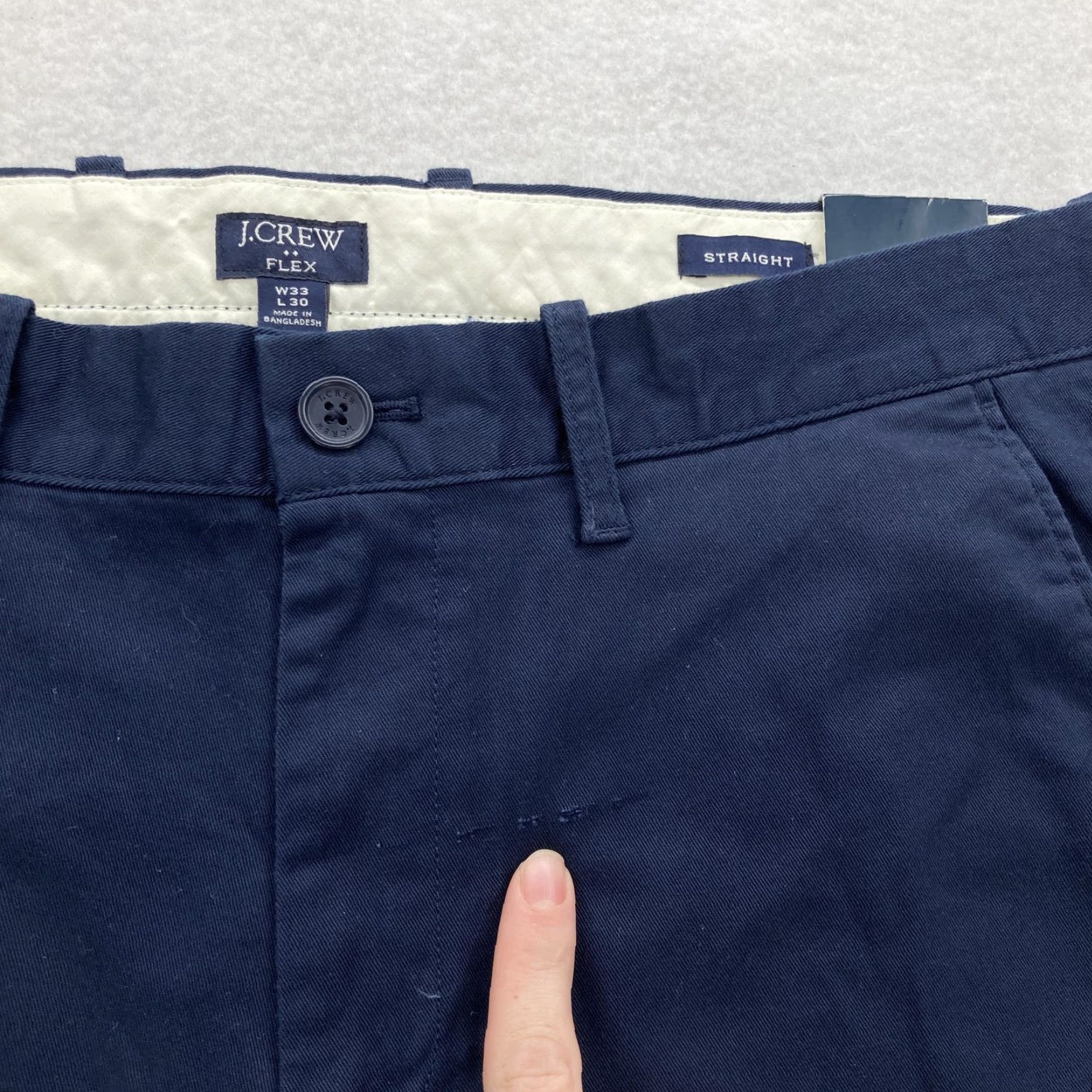 J.Crew J.Crew Flex Pants Mens 34x32 Straight Chino Blue Stretch Preppy Casual Work Business Size US 34 / EU 50 - 4 Thumbnail