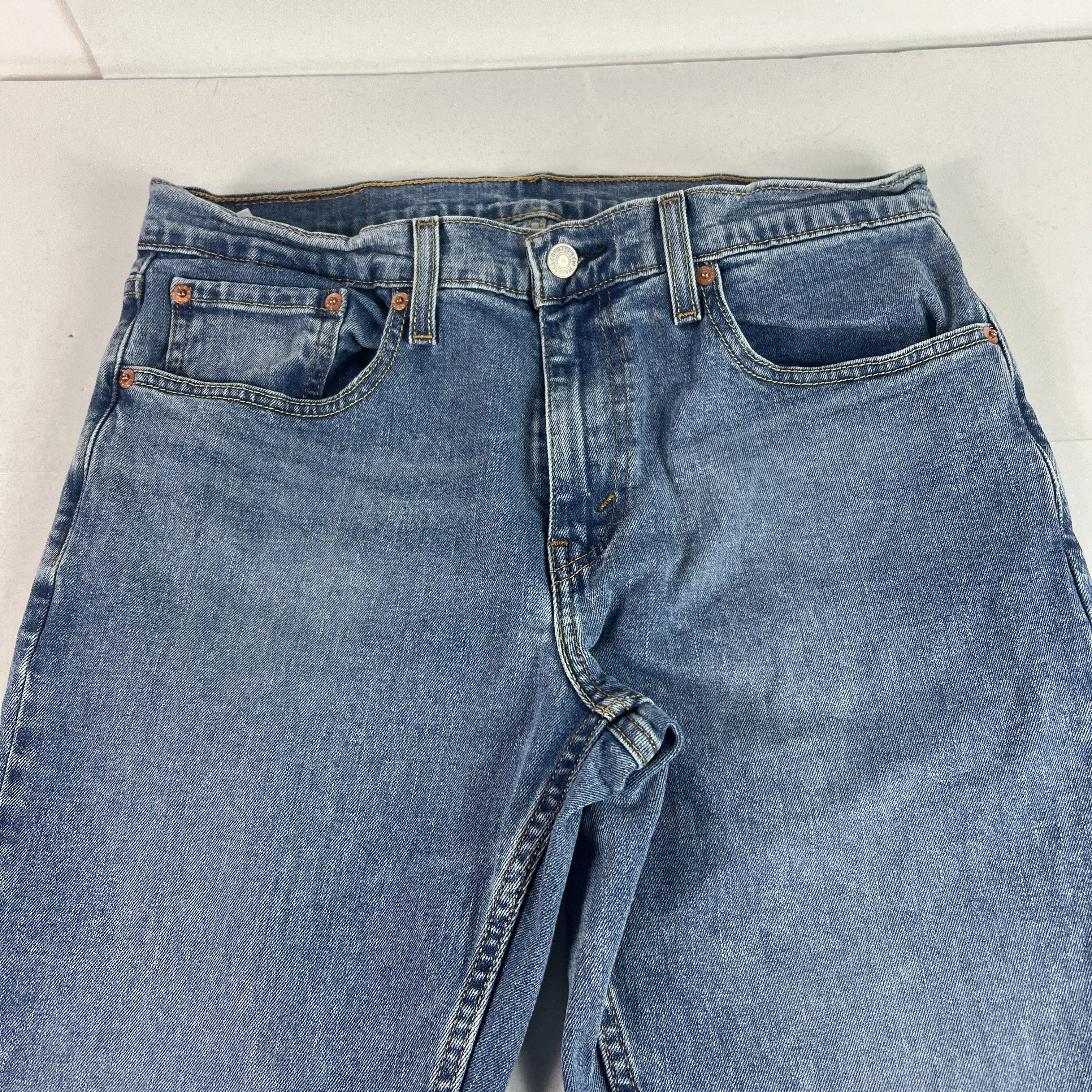 Levi's Levi's Jeans 559 Relaxed Straight Blue Faded Stretch Denim Size US 33 - 2 Thumbnail