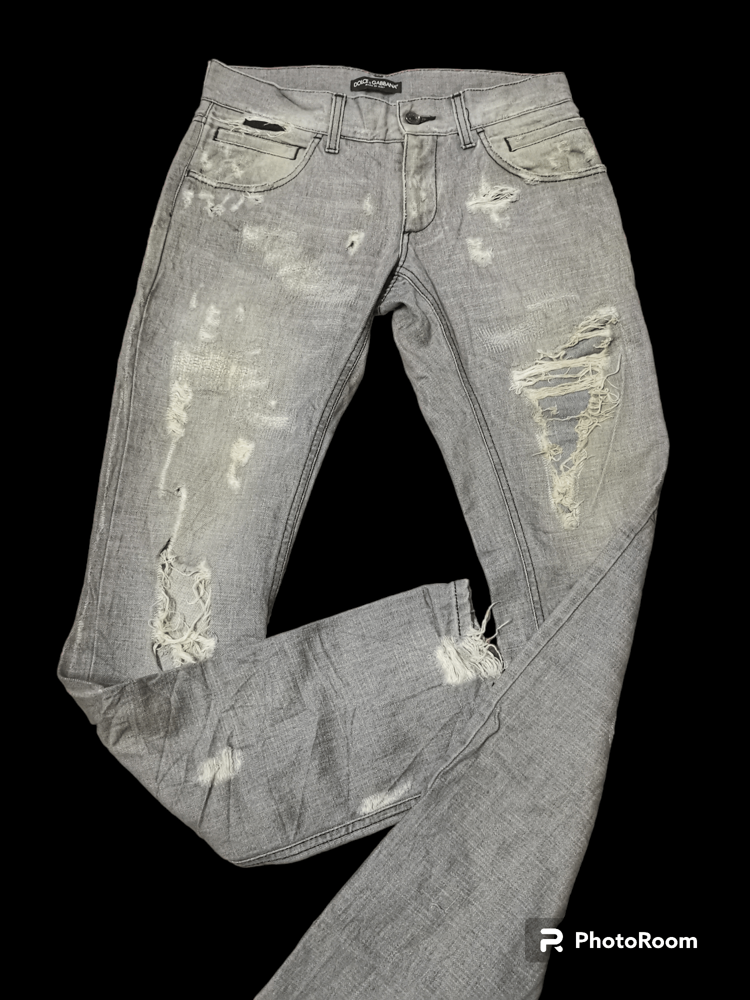 Dolce & Gabbana 💥Rare💥 Dolce & Gabbana Distressed Denim Size US 31 - 4 Thumbnail