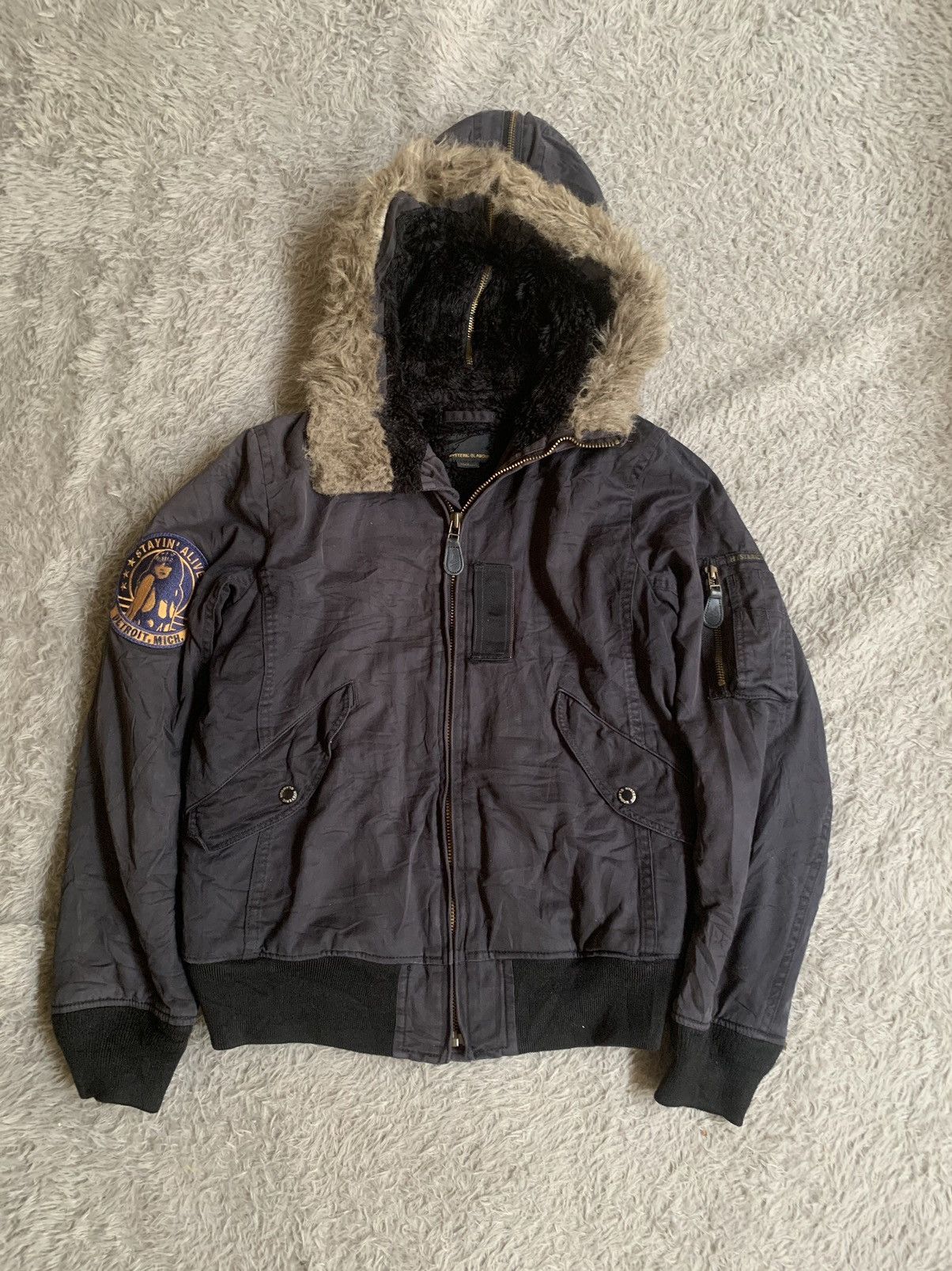 Hysteric Glamour Hysteric Glamour N2B Fur Bomber Jacket | Grailed