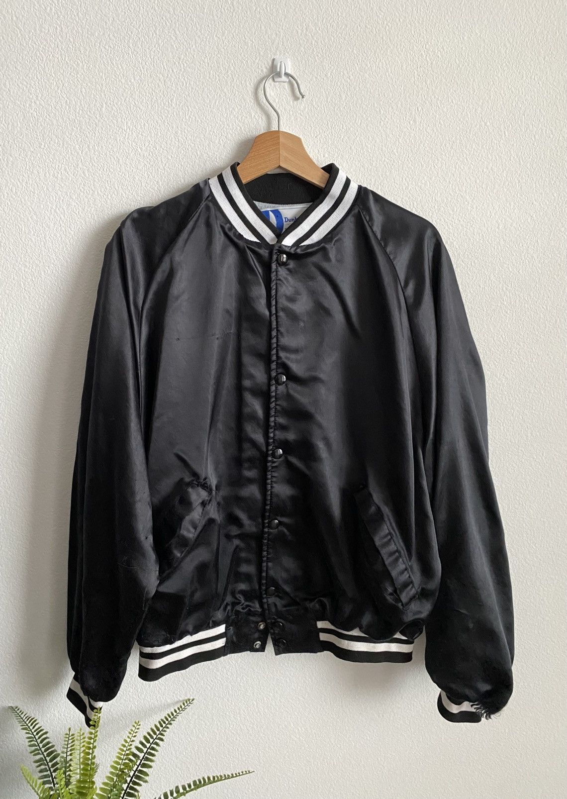 Vintage Vintage 80s Satin Varsity Jacket Size US XL / EU 56 / 4 - 1 Thumbnail