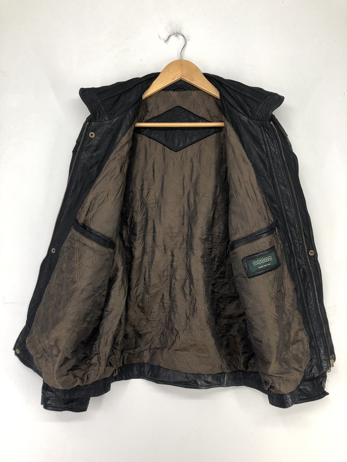 Genuine Leather Vintage C&A San Diego Cowhide Leather Bomber Jacket Size US L / EU 52-54 / 3 - 7 Thumbnail