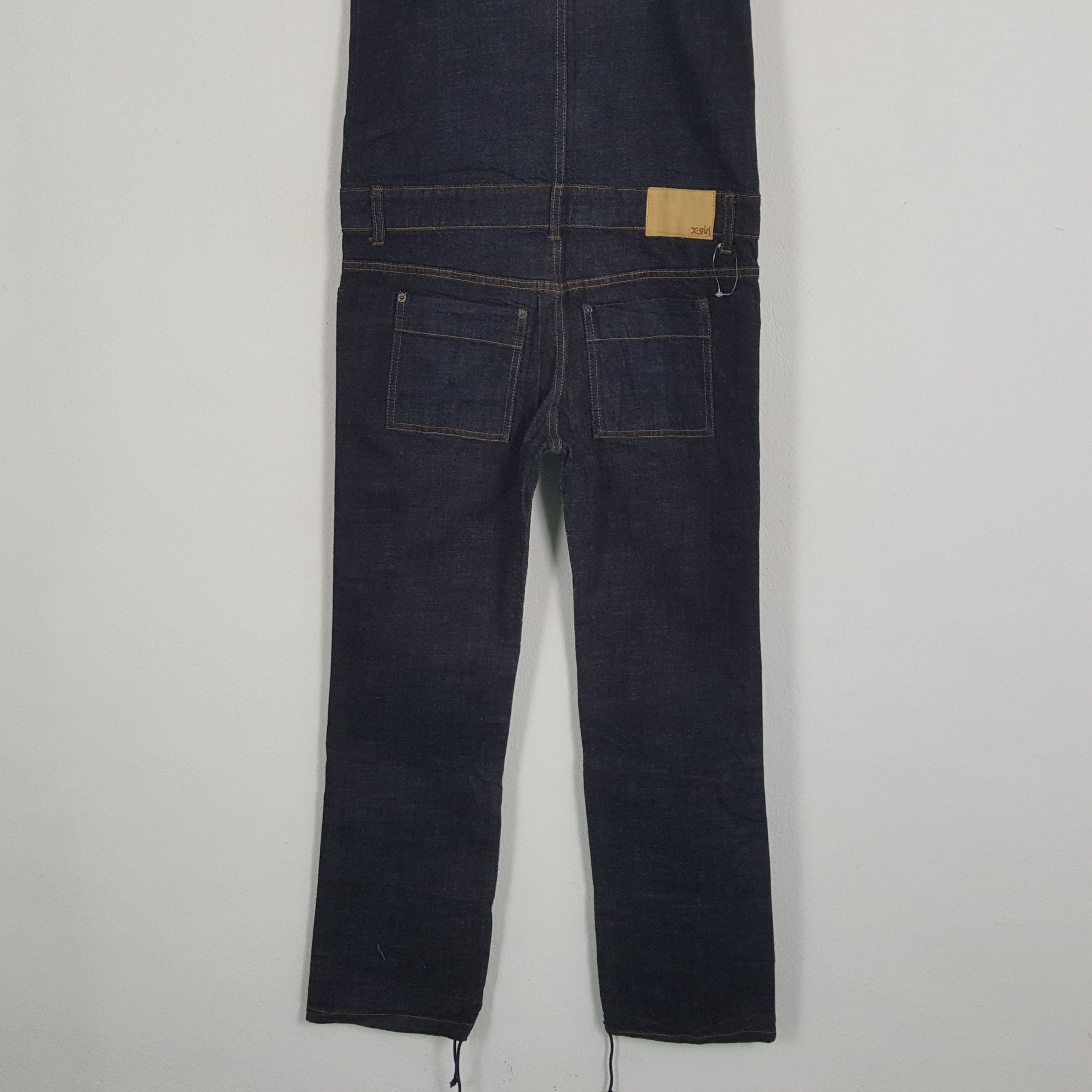 Vintage X-GIRL Japanese Streetwear Fashion Style Overall Jeans Size 36" / US 14 / IT 50 - 6 Thumbnail
