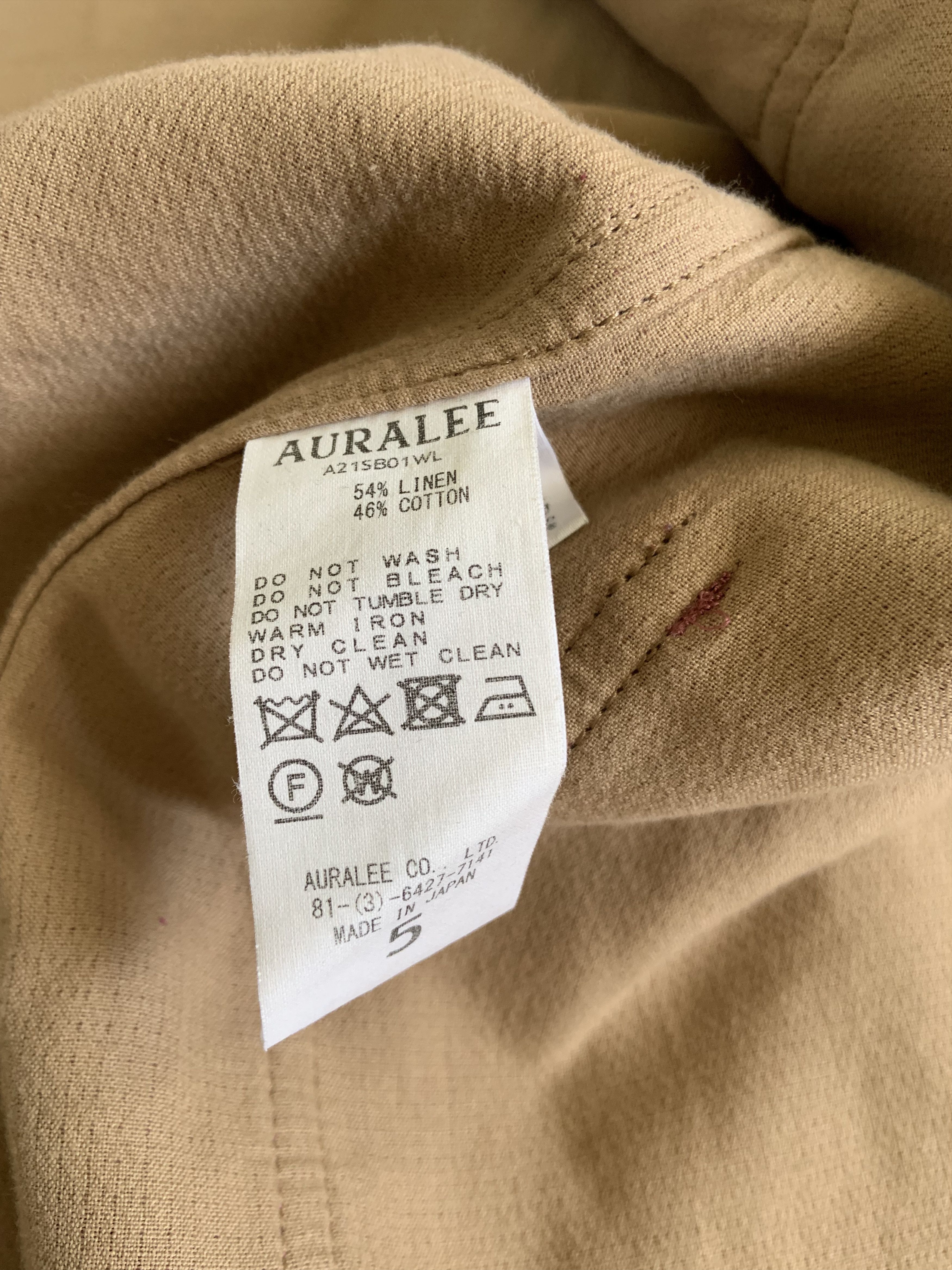 Auralee 5 Linen Cotton Double Face Big Coverall Size US XXL / EU 58 / 5 - 4 Thumbnail
