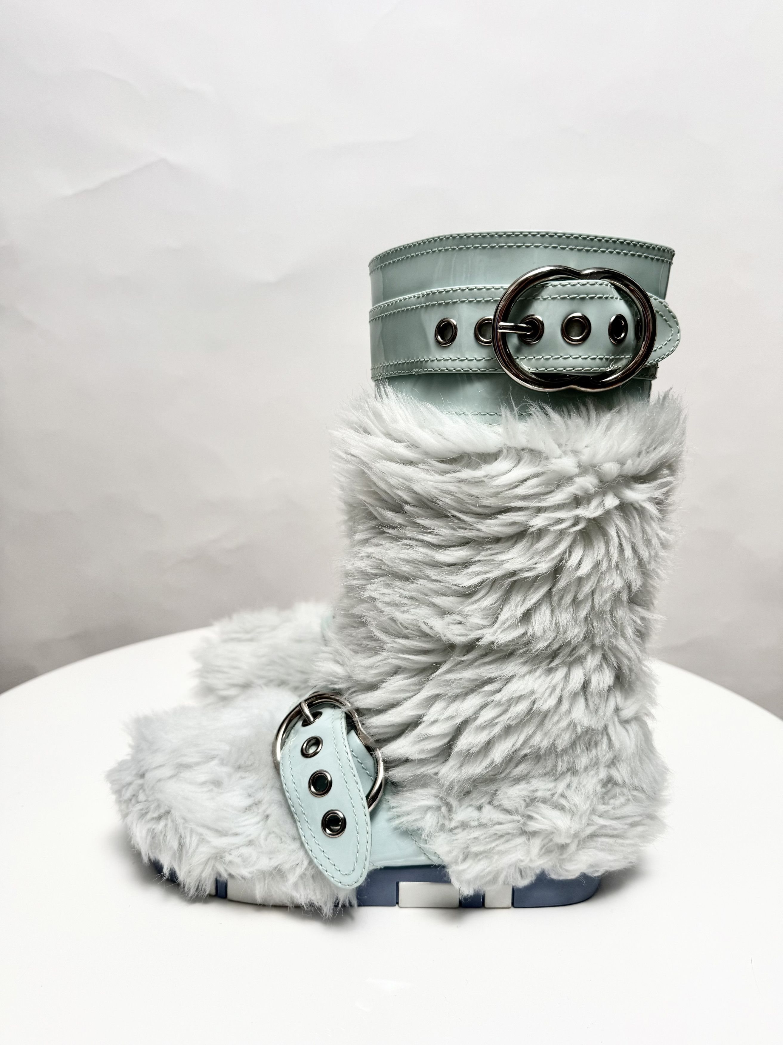 Miu Miu Miu Miu Faux Fur Boots Size US 6 / IT 36 - 2 Thumbnail