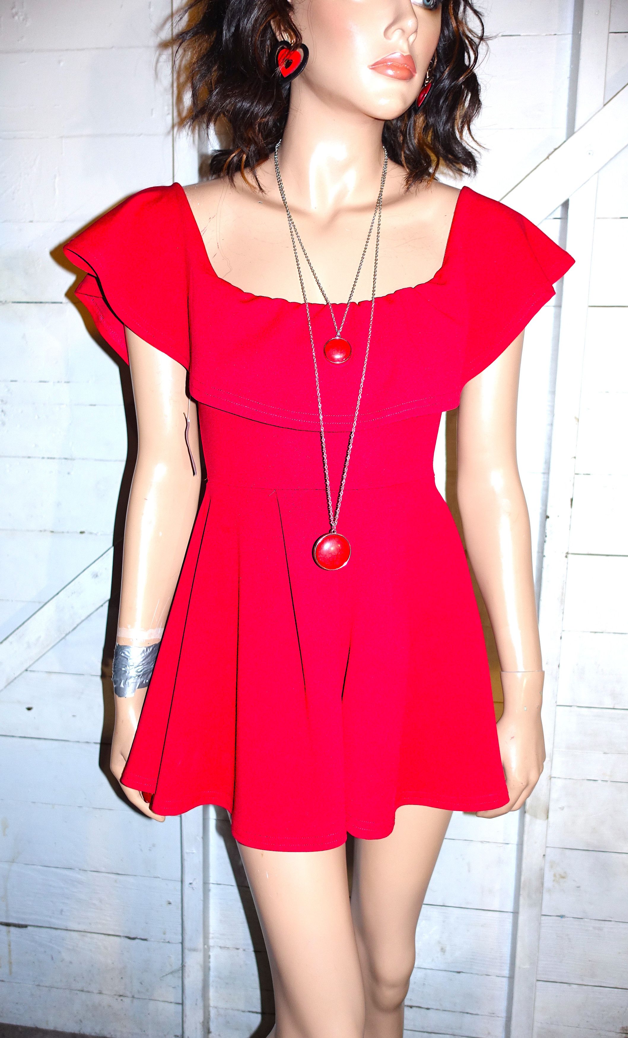 Nasty Gal Nasty Gal Collection Red Romper 4 Size 27" / US 4 / IT 40 - 3 Thumbnail