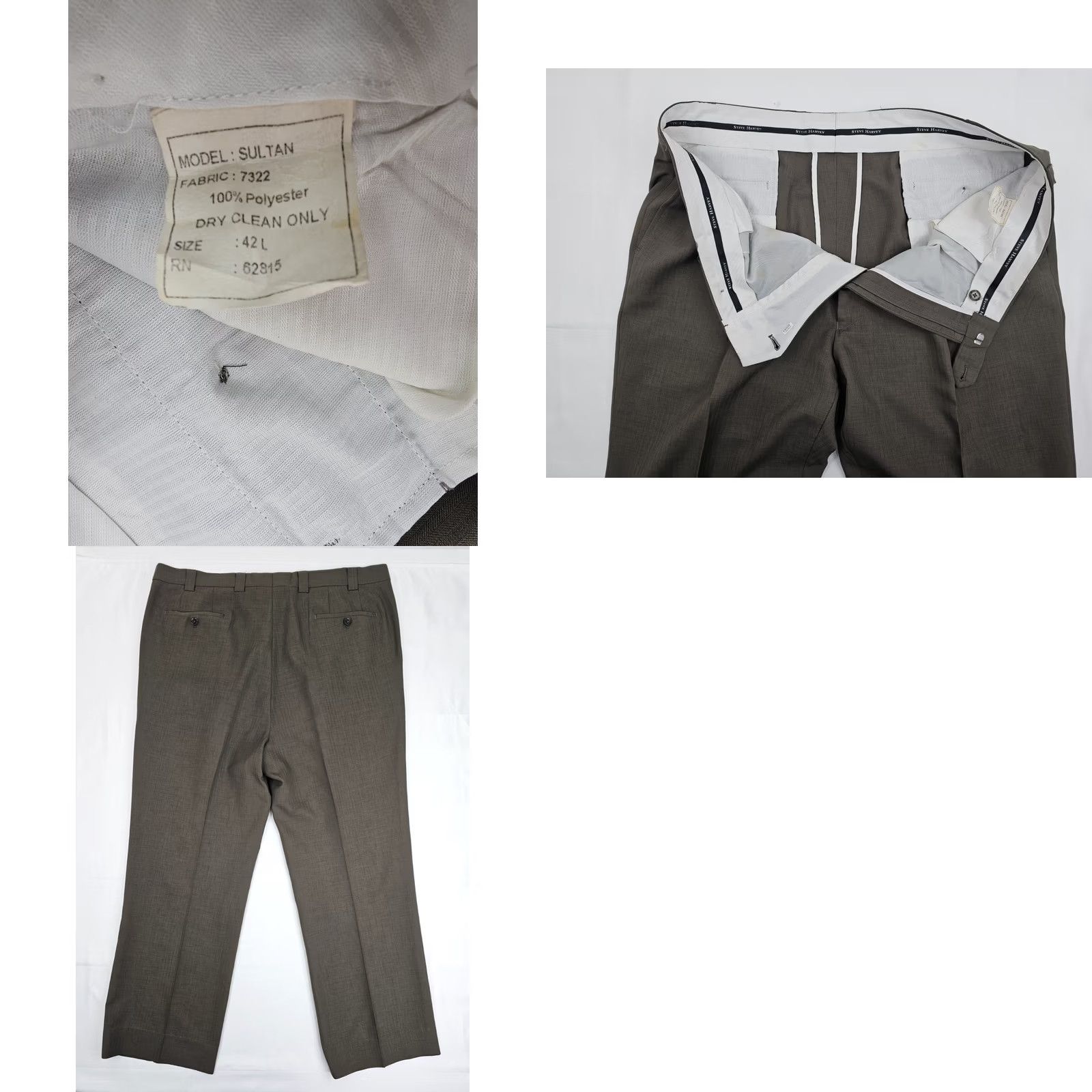 Vintage VINTAGE Steve Harvey Celebrity Edition Sultan Suit Men 48L / 42L Brown 2 Piece Inseam 29.5" | Navy? Size 48L - 11 Thumbnail