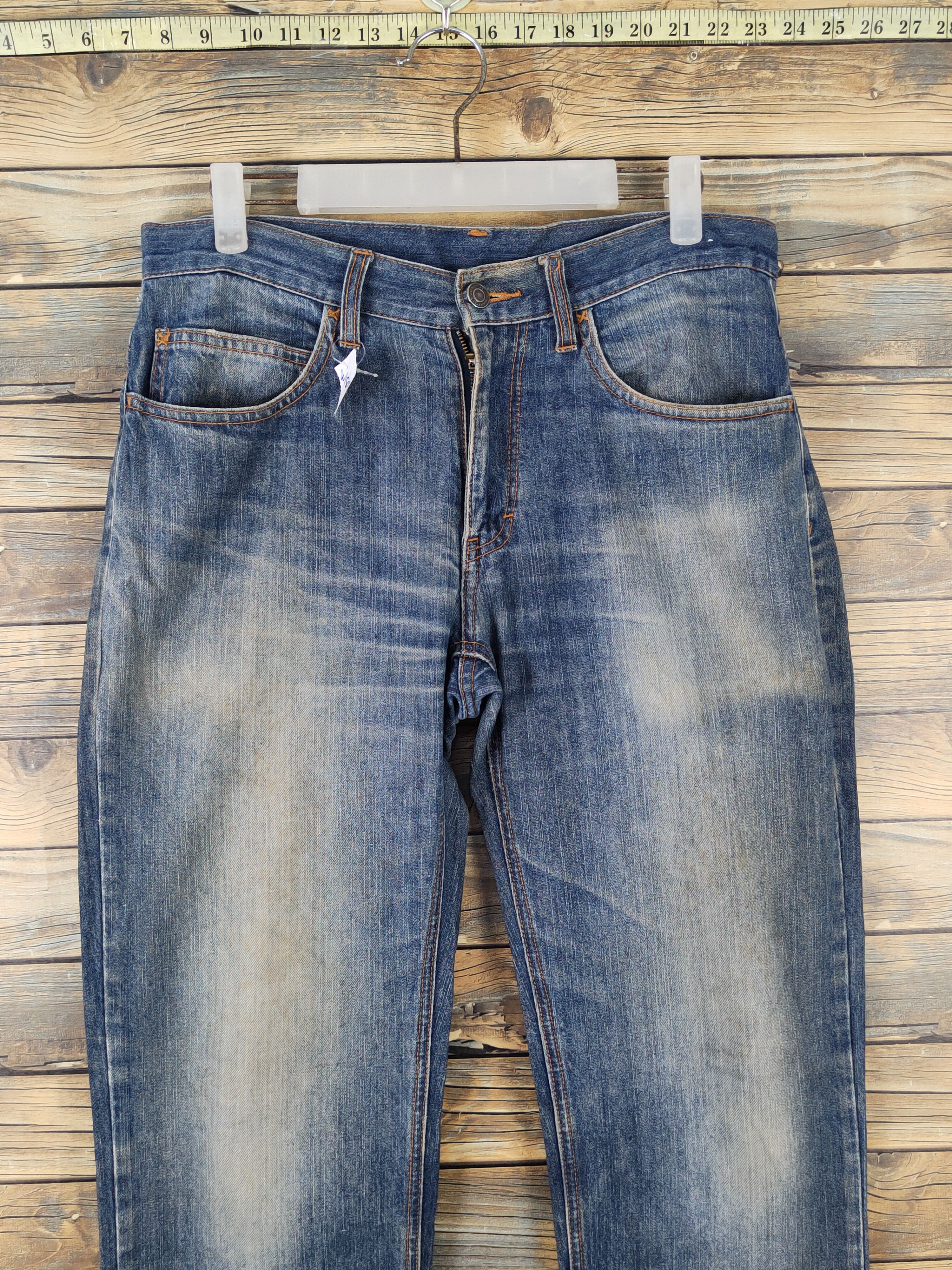 Japanese Brand Japanese Brand Blue Distressed Ripped denim Jeans #W1801 Size US 32 / EU 48 - 2 Thumbnail