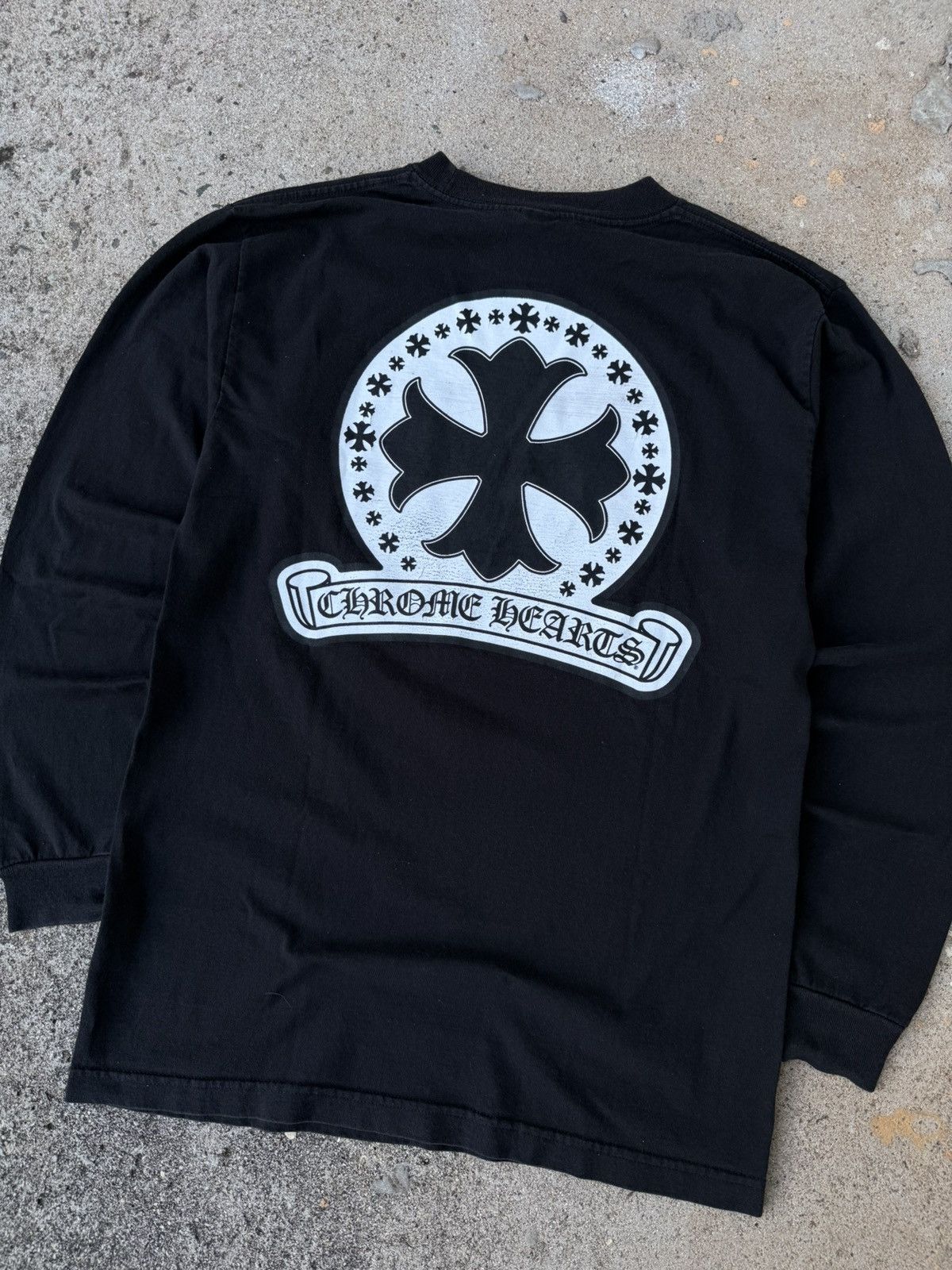 Chrome Hearts Chrome Hearts Vintage Cross Scroll Long Sleeve T 