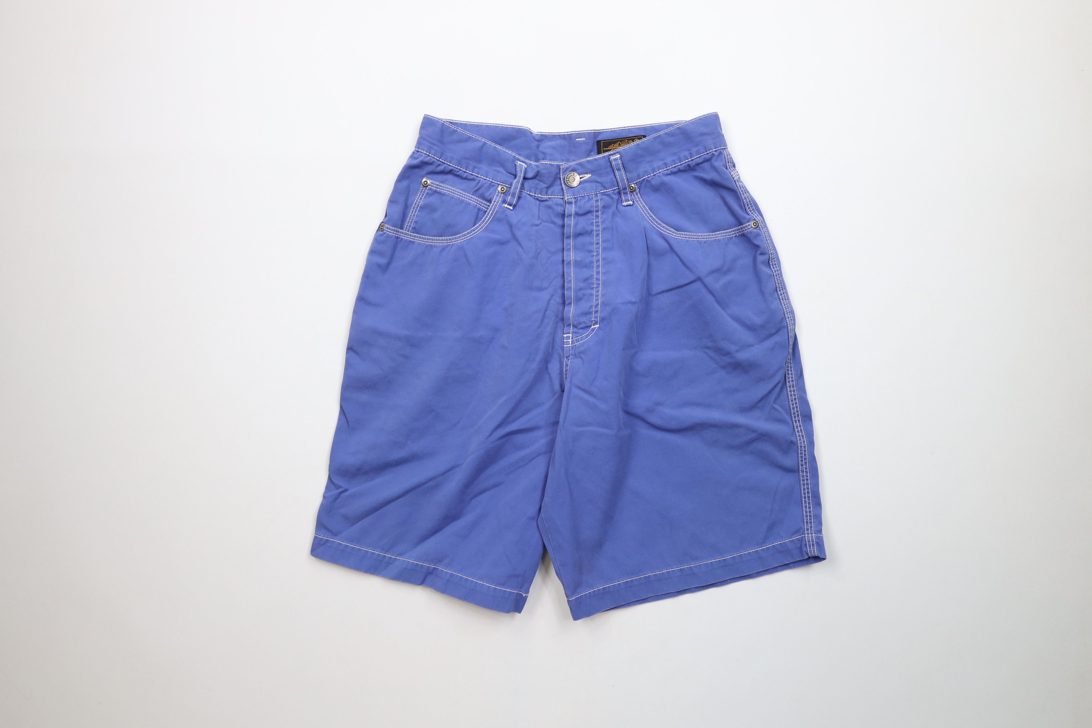 Eddie Bauer × Vintage Vintage 90s Eddie Bauer Button Fly Bermuda Chino Shorts Blue Size 30" / US 8 / IT 44 - 1 Thumbnail