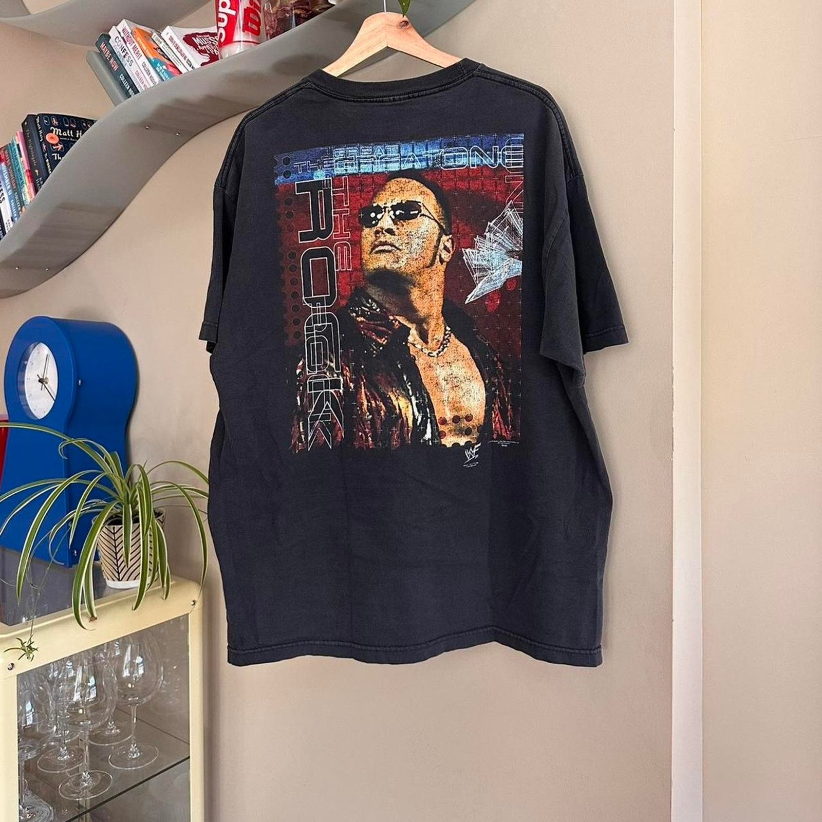 Vintage × WCW/nWo × WWF Vintage The Rock WWF Shirt Size US XL / EU 56 / 4 - 1 Thumbnail
