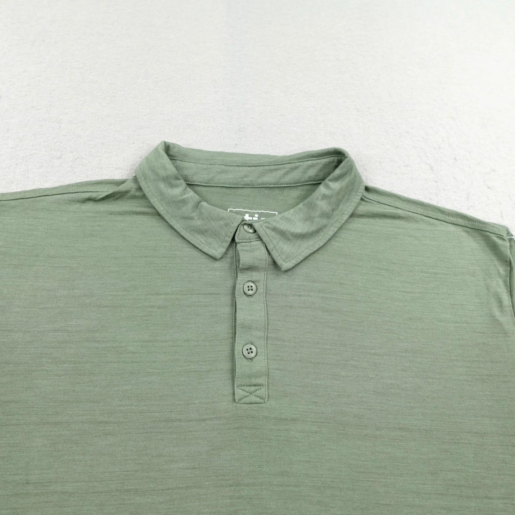 Vintage Stio Polo Shirt Mens XL Green Wool Tencel Blend Performance Flex Alpine Golf Size US XL / EU 56 / 4 - 2 Thumbnail