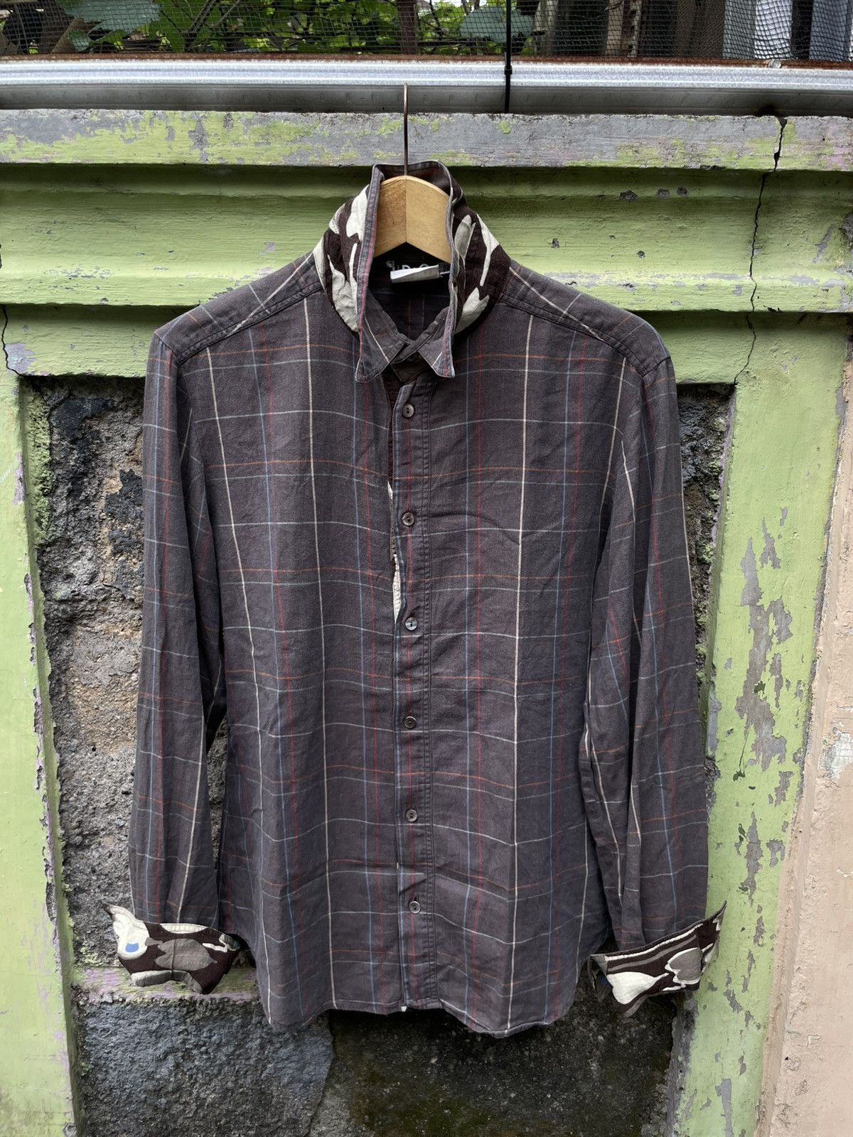 Dolce & Gabbana Dolce & Gabbana Plaid Shirt Mix Army Size US M / EU 48-50 / 2 - 2 Thumbnail