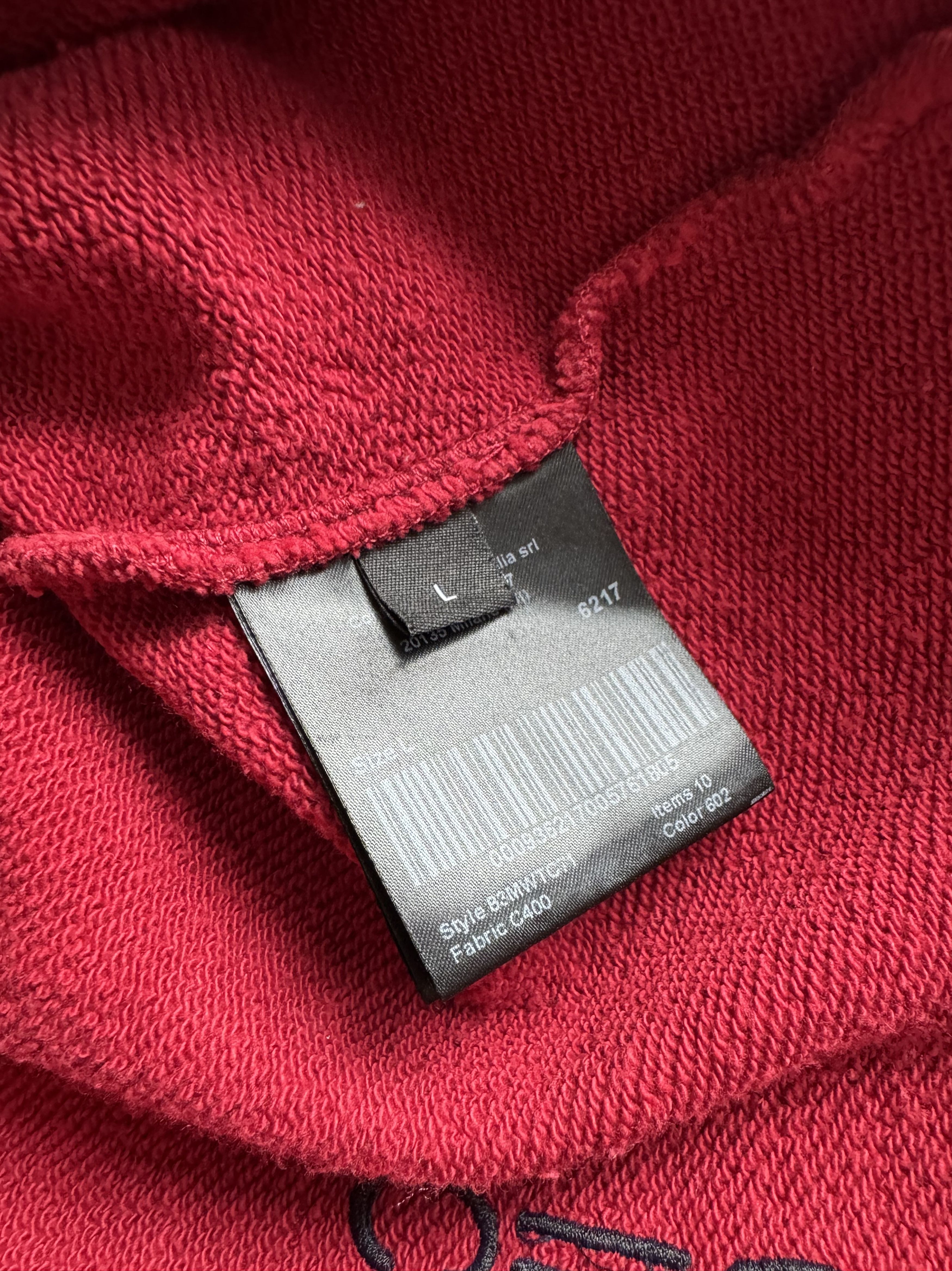 Calvin Klein 205W39NYC Calvin Klein 205W39NYC Big Logo Oversized Red Hoodie Size US L / EU 52-54 / 3 - 10 Thumbnail
