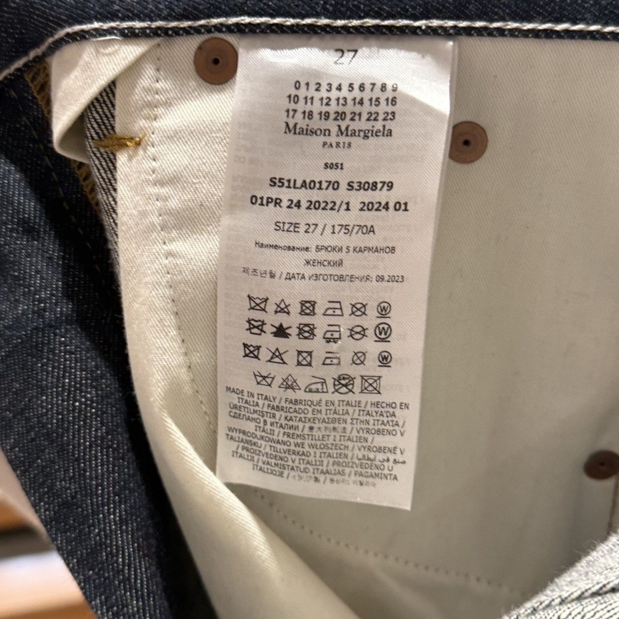 Maison Margiela Maison Margiela Denim Trouser with Lacquered Cuff Size US 27 - 4 Thumbnail