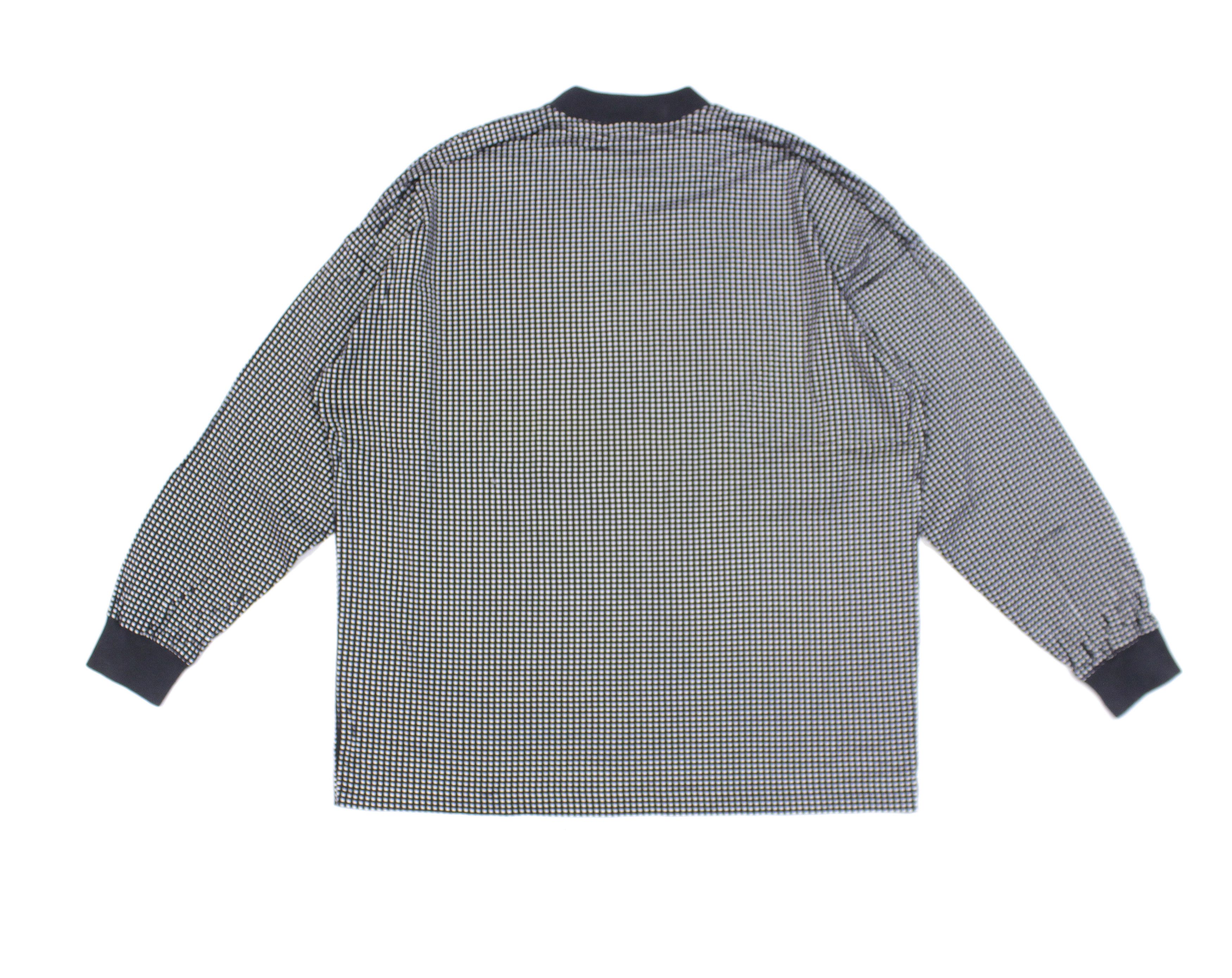 Versace 90S Squares Monogram Longsleeve Vintage Size US L / EU 52-54 / 3 - 2 Thumbnail
