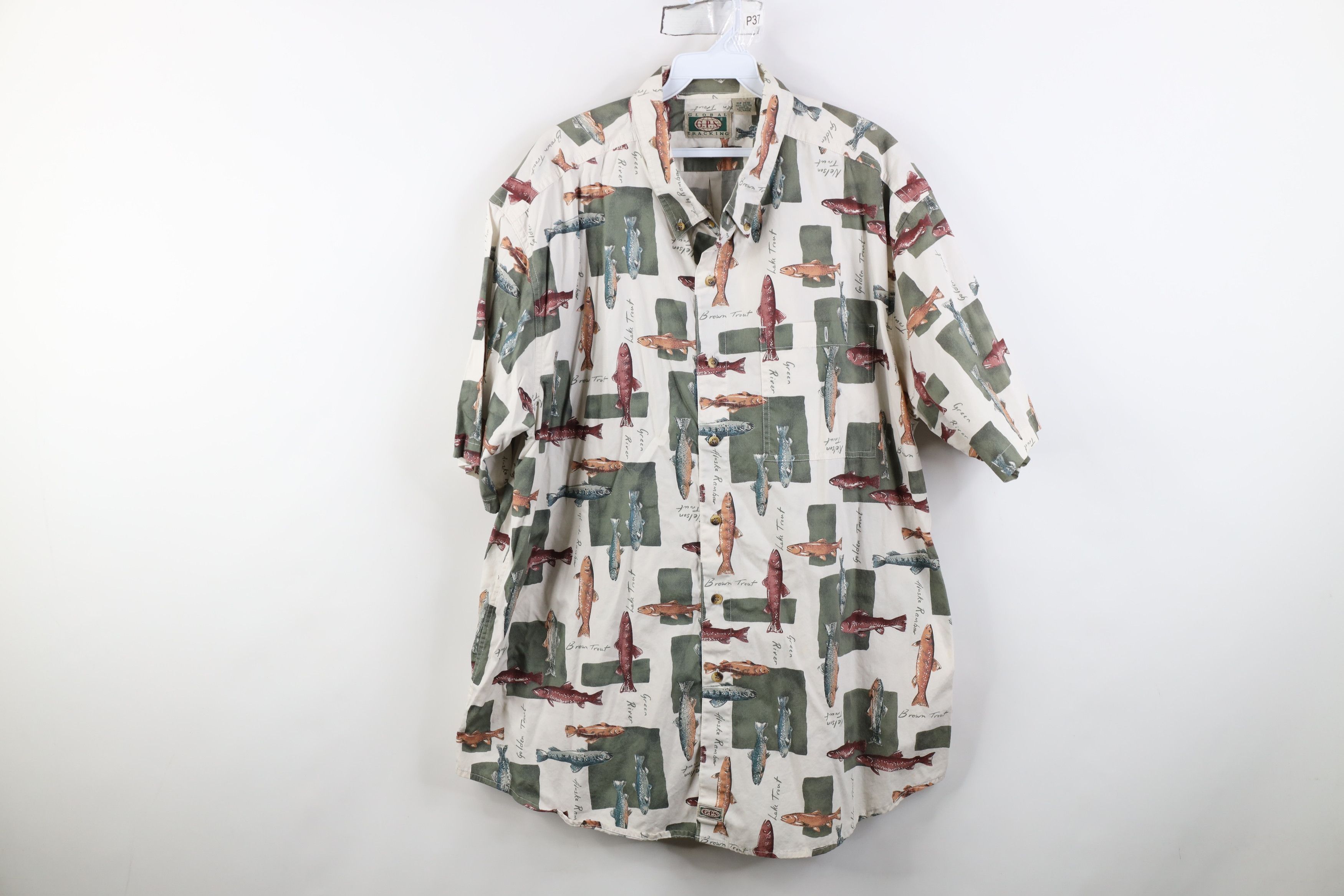 Vintage Vintage 90s Streetwear Over Print Short Sleeve Button Shirt Size US XL / EU 56 / 4 - 1 Thumbnail