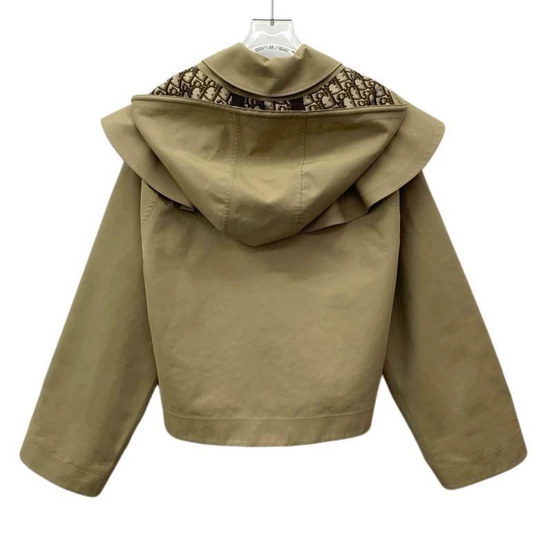 Dior Dior 22 brown bee embroidered cotton hooded long-sleeved s Size XXS / US 00 / IT 34 - 2 Thumbnail